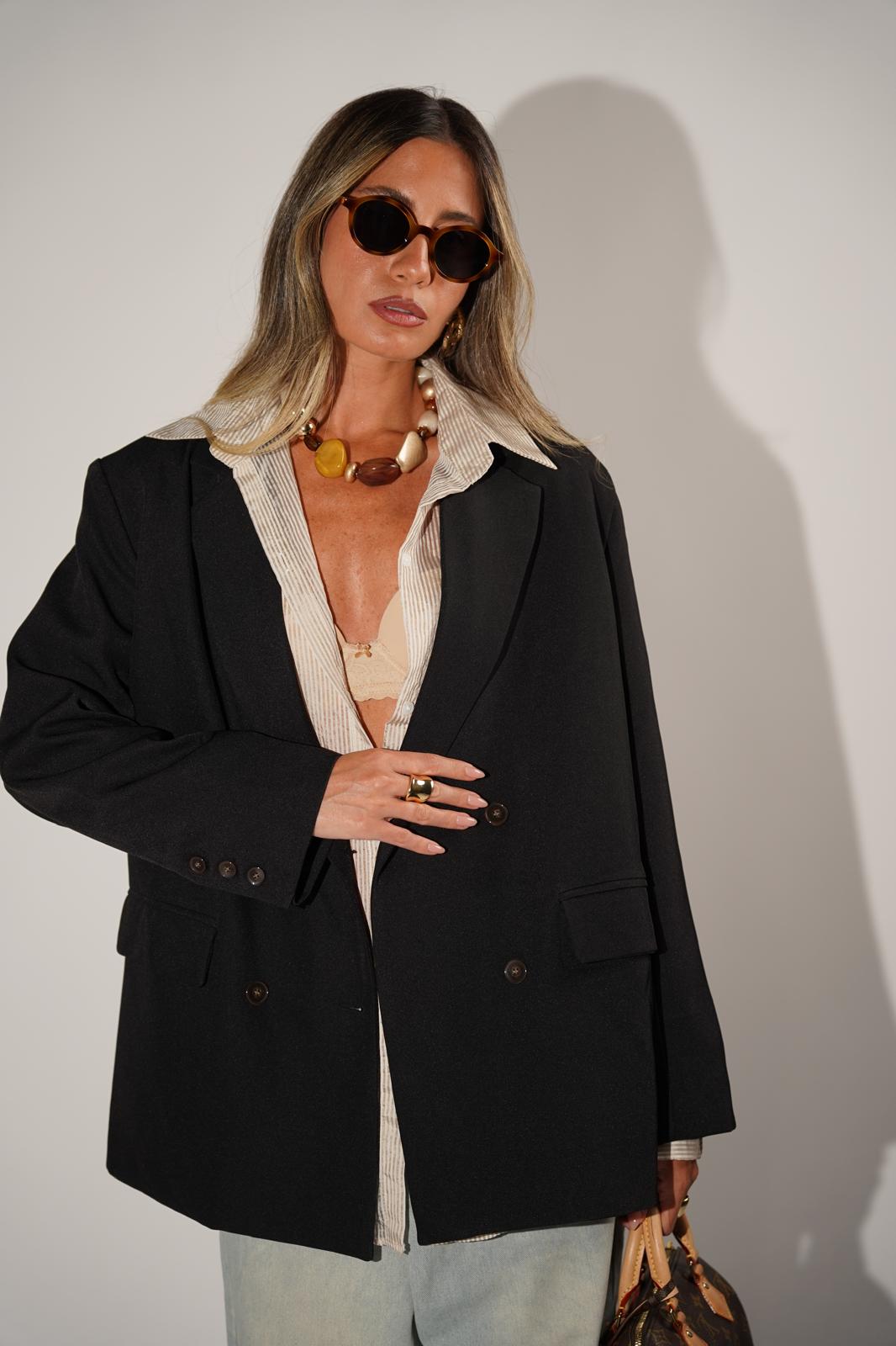 ג'קט מדלן שחור