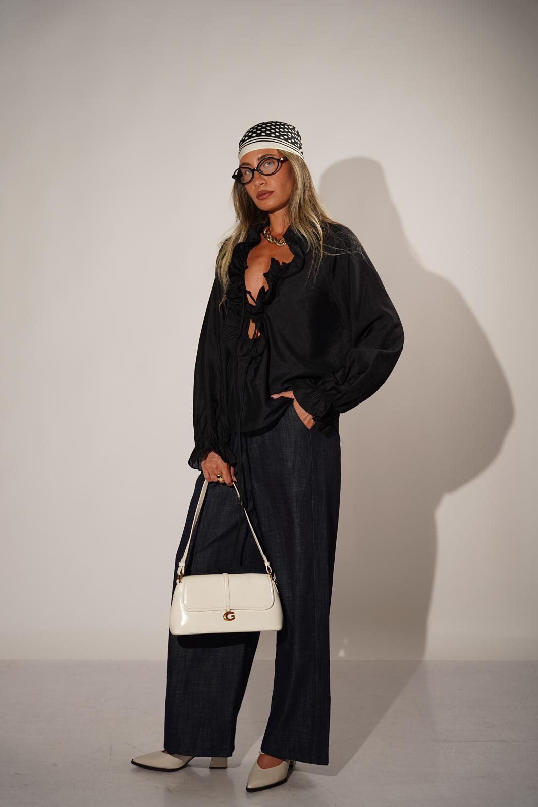 חולצת קארן שחור