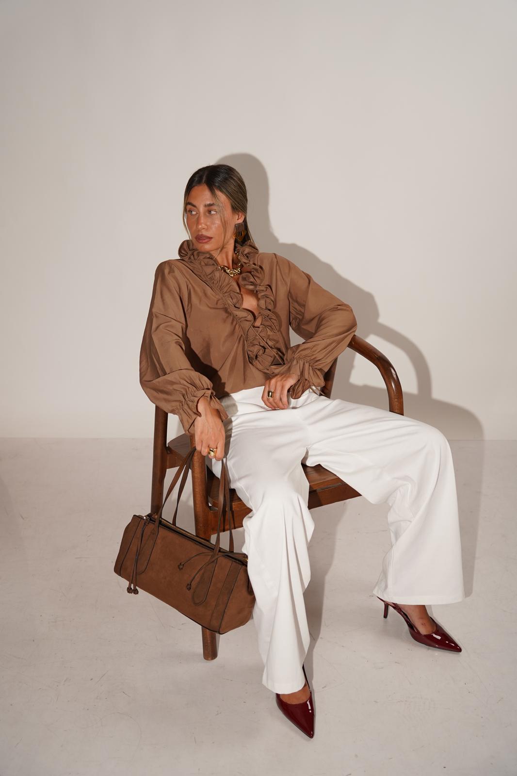 חולצת קארן חום