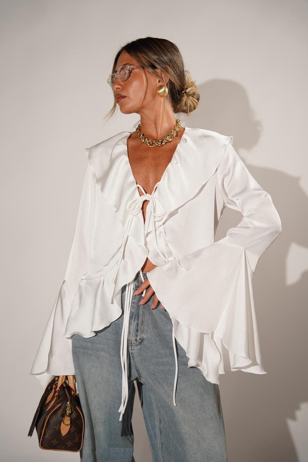 חולצת איימי לבן