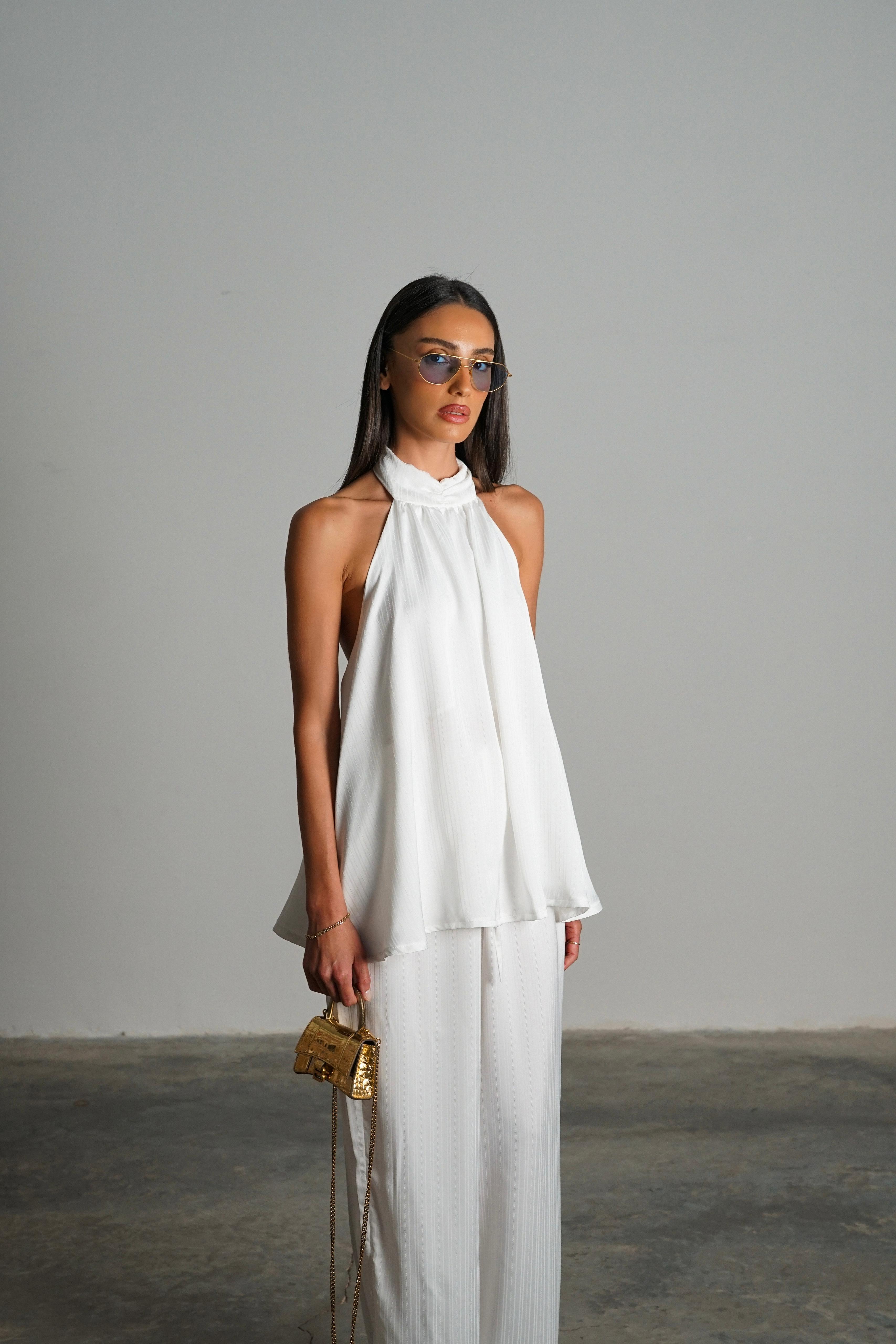 חליפת מקיאטו לבן