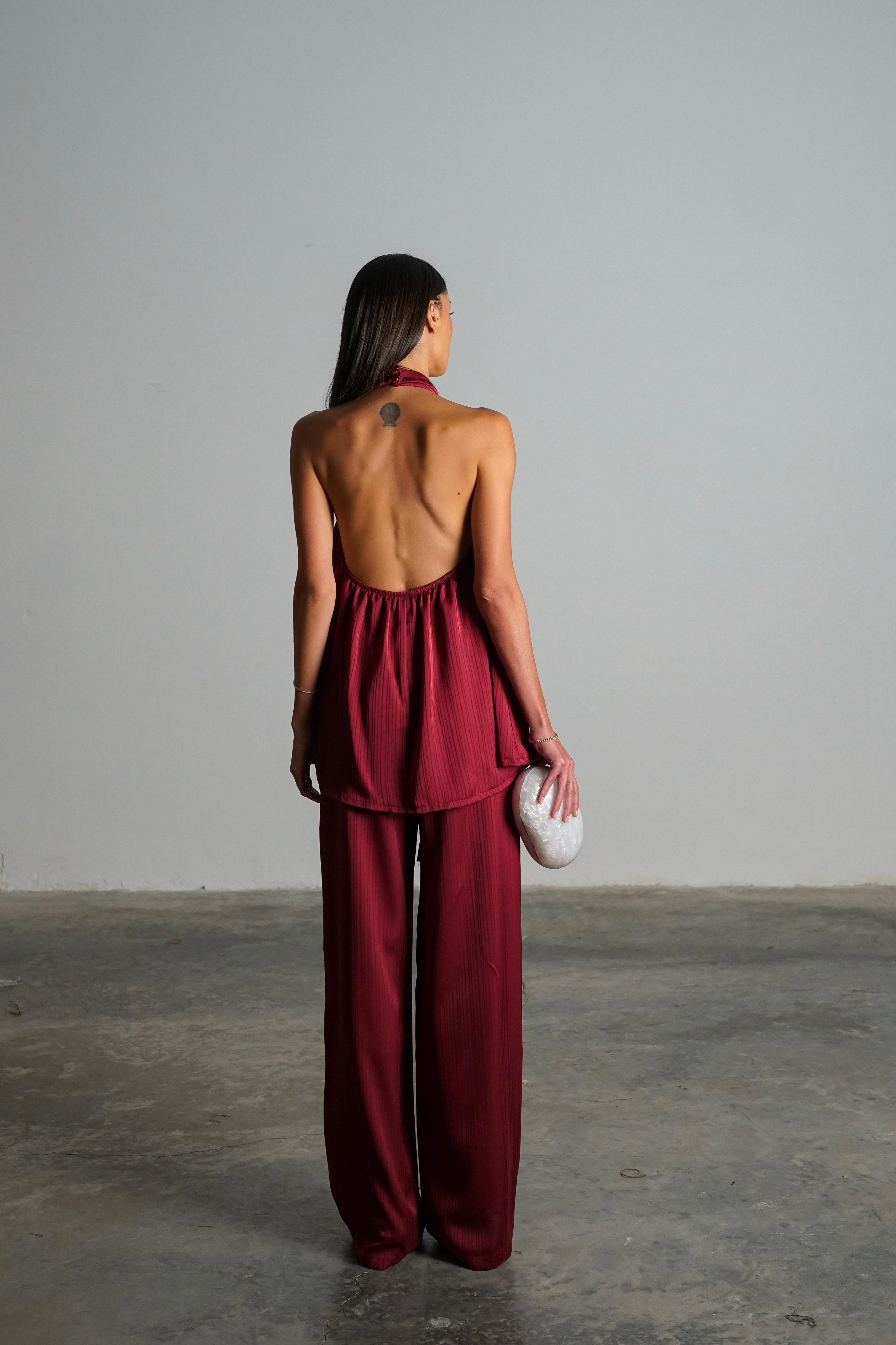 חליפת מקיאטו בורדו