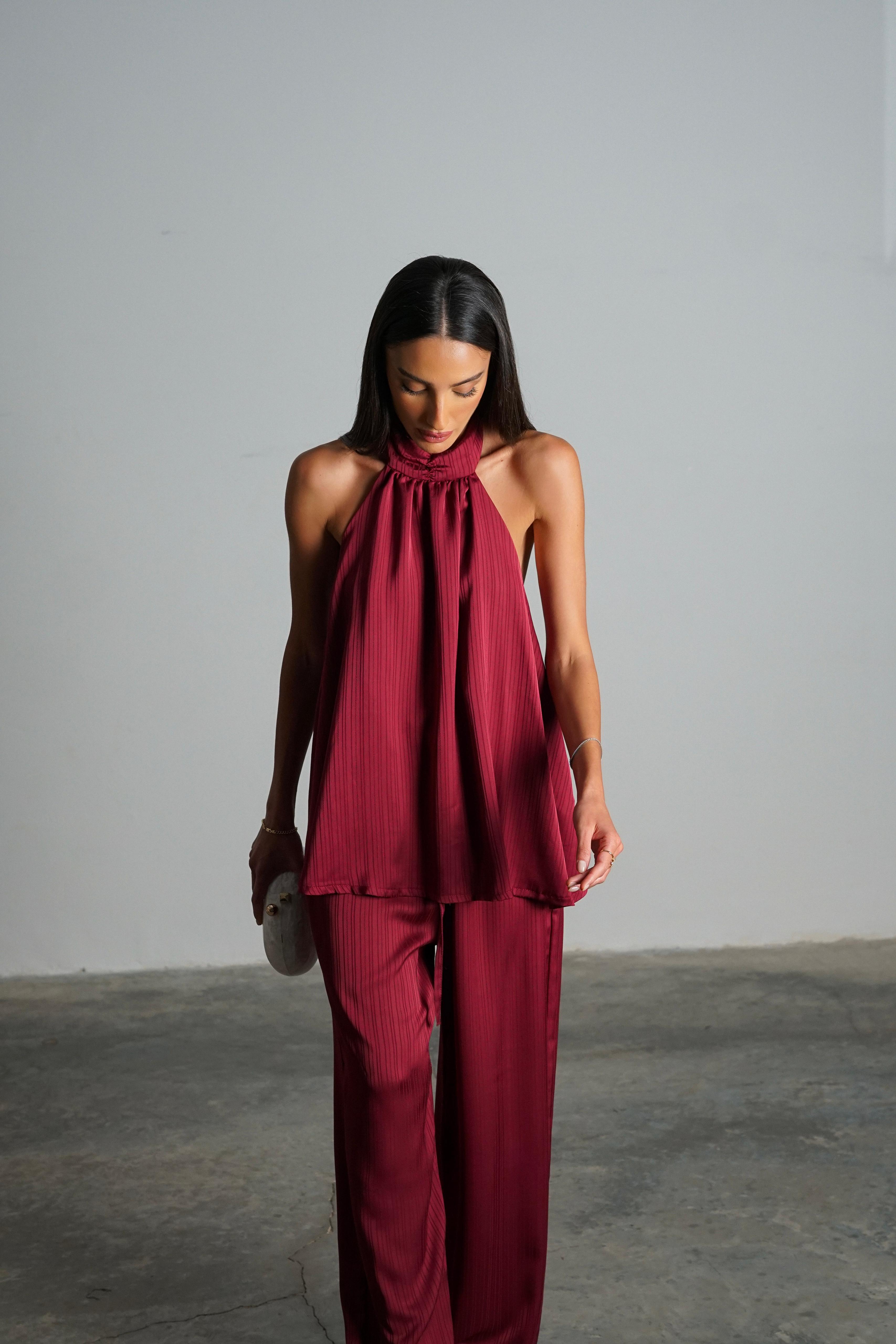 חליפת מקיאטו בורדו