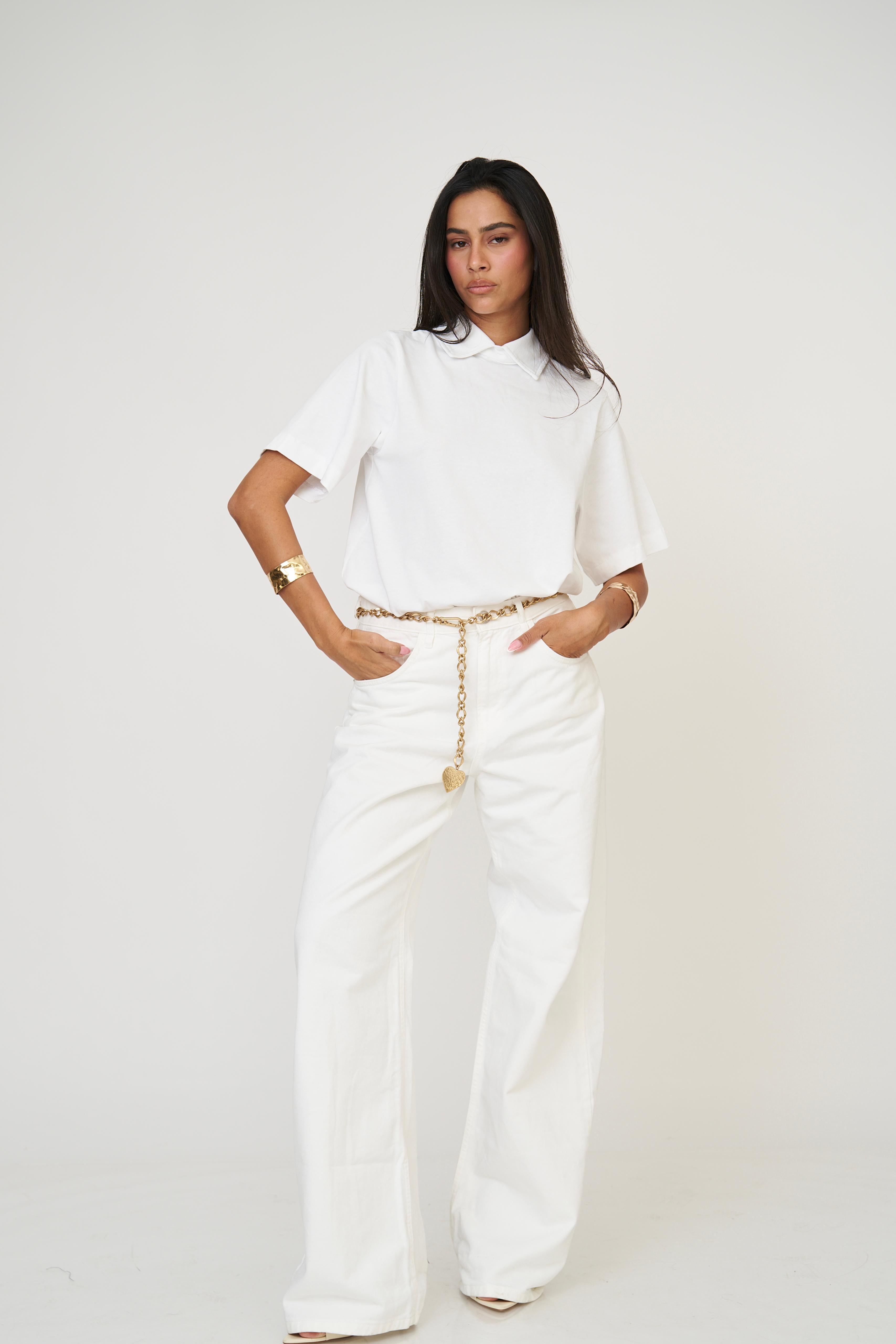 חולצת קורן לבן