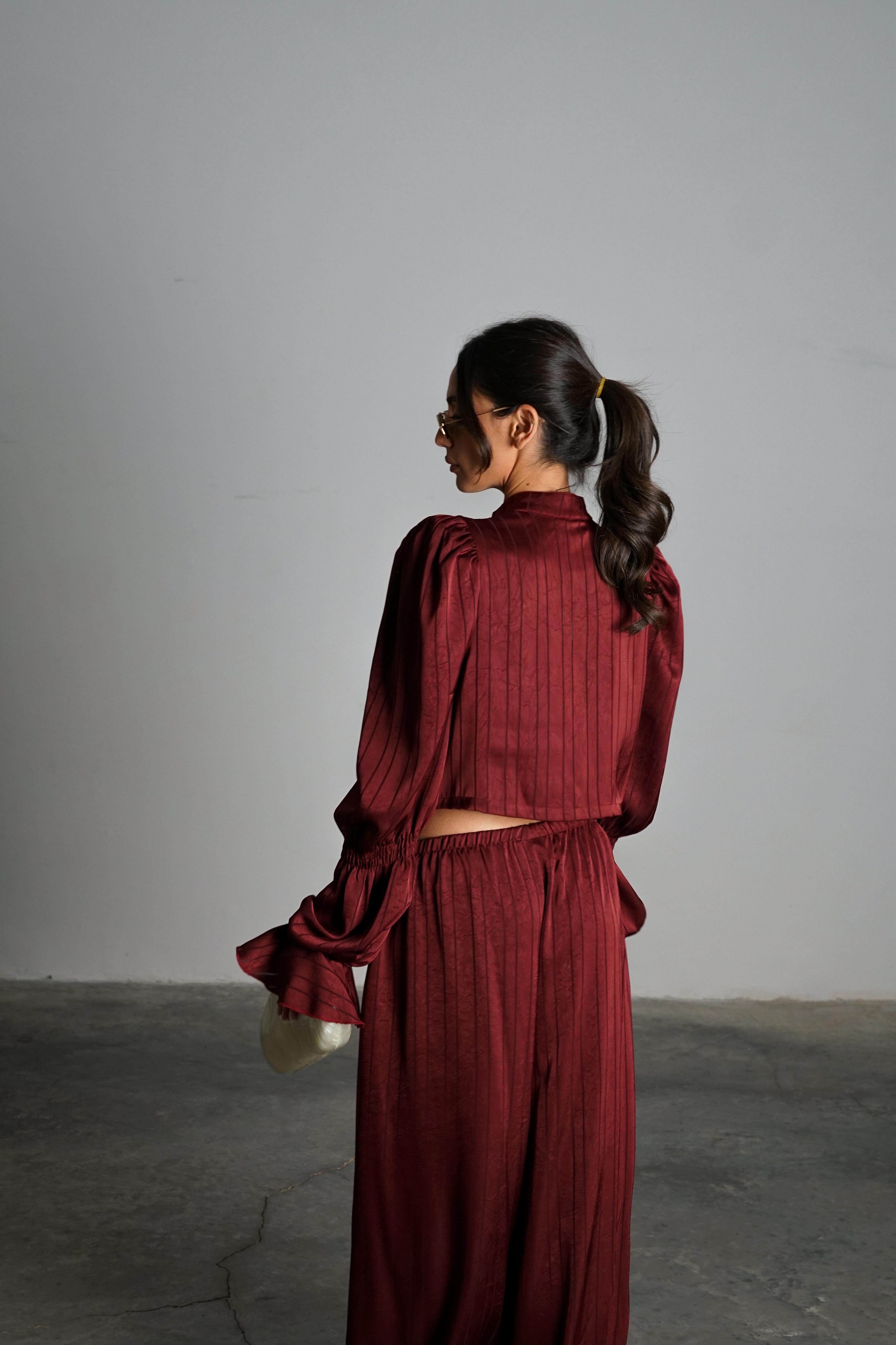 חליפת דלוני בורדו