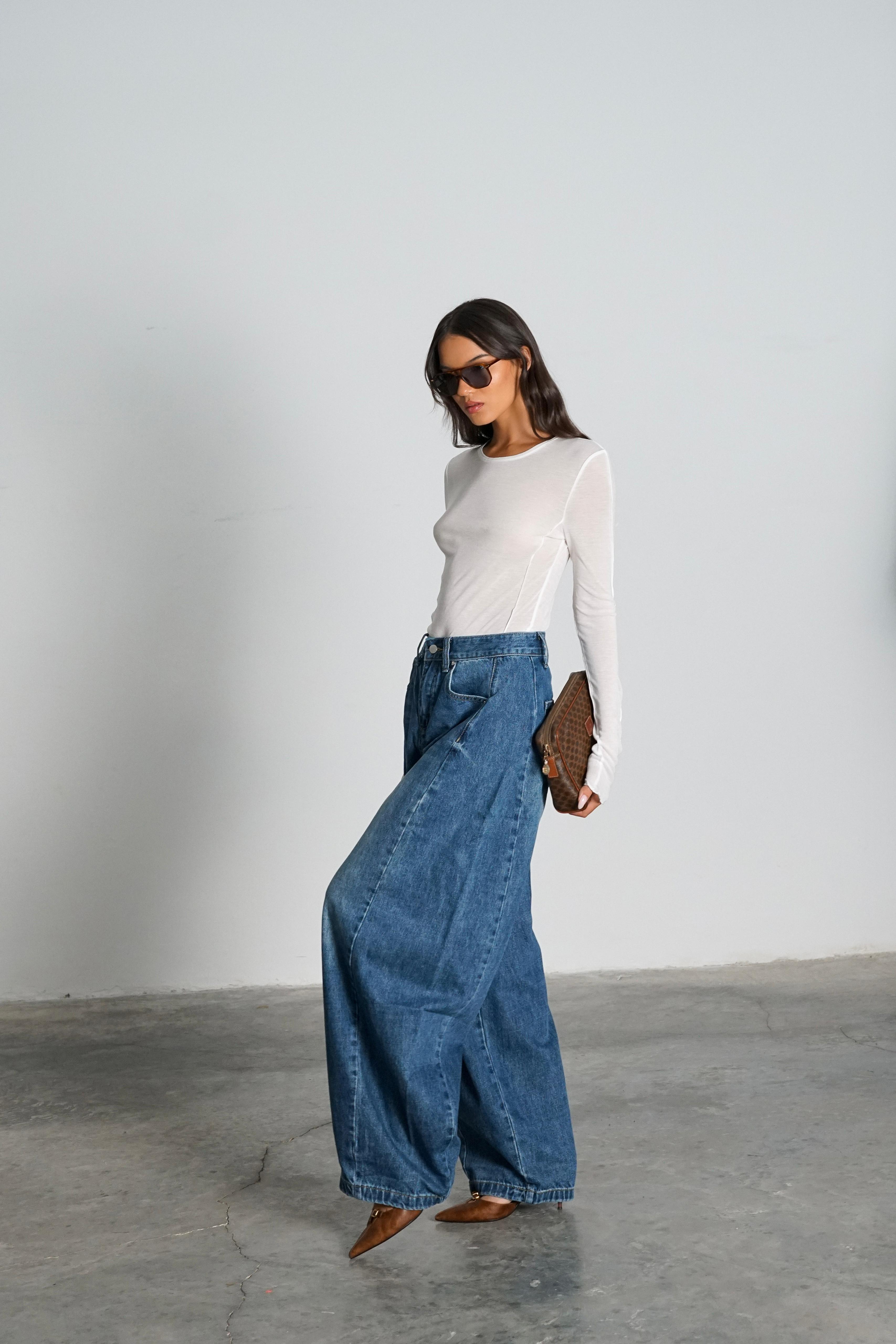 ג'ינס ריקול כחול