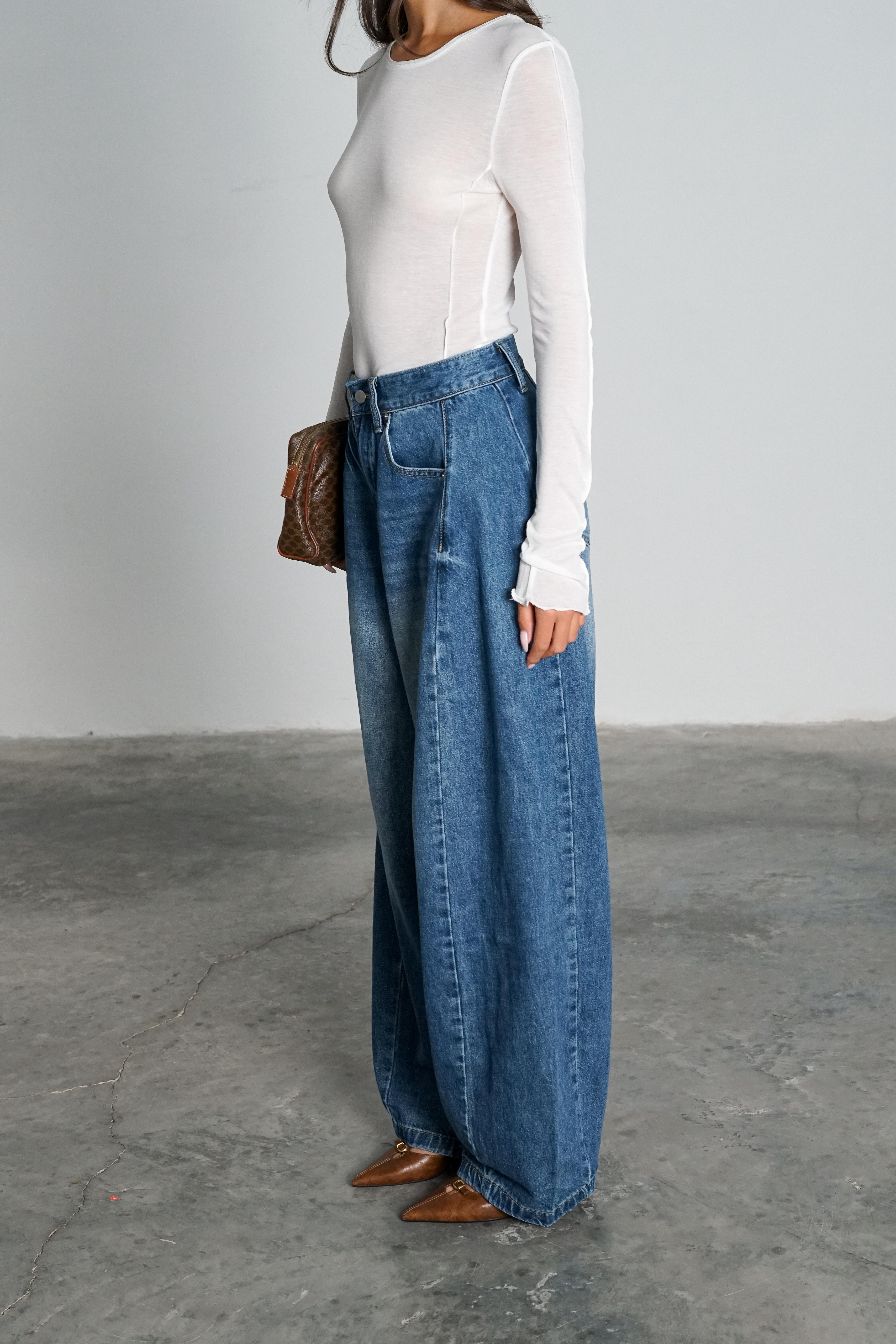 ג'ינס ריקול כחול