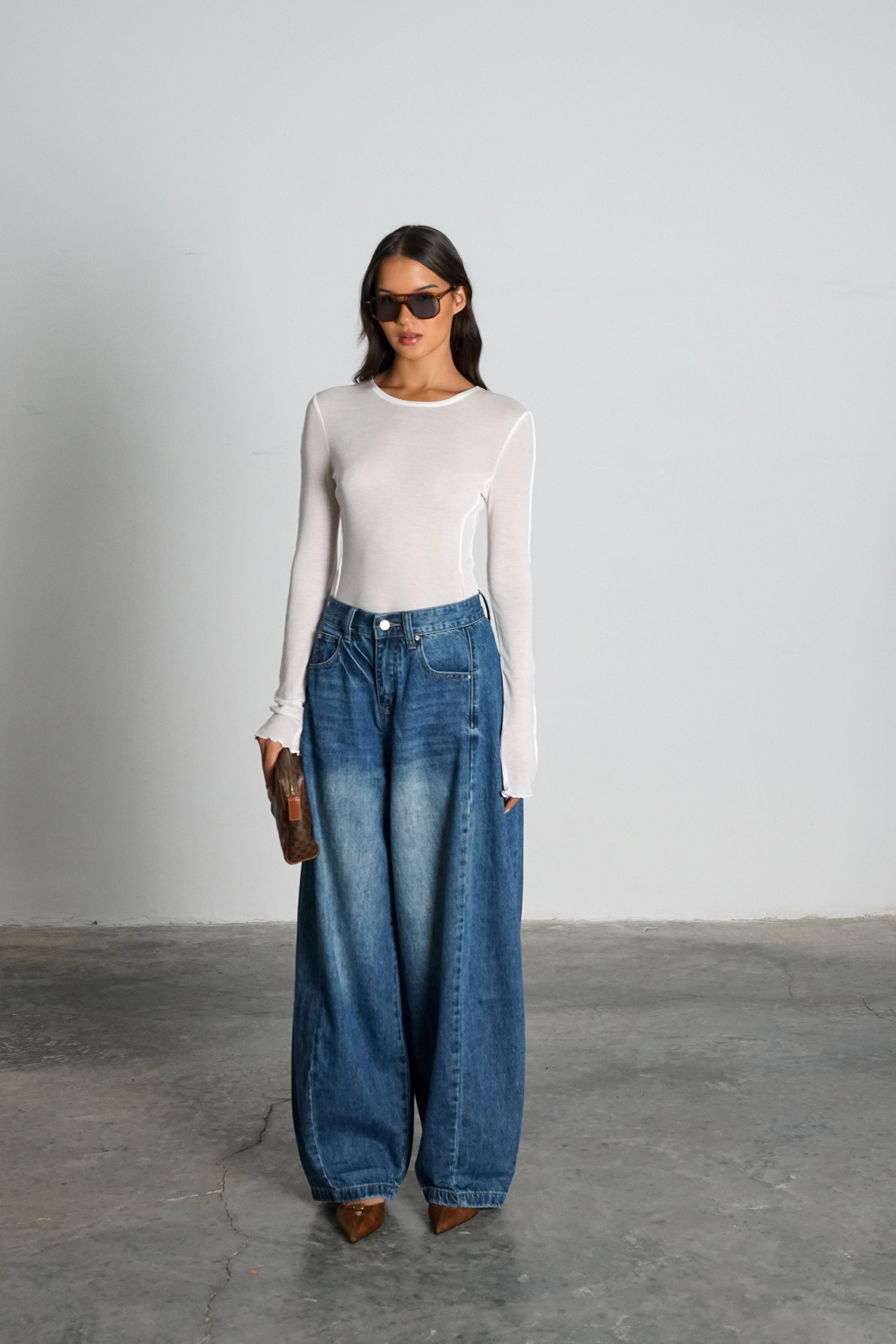 ג'ינס ריקול כחול