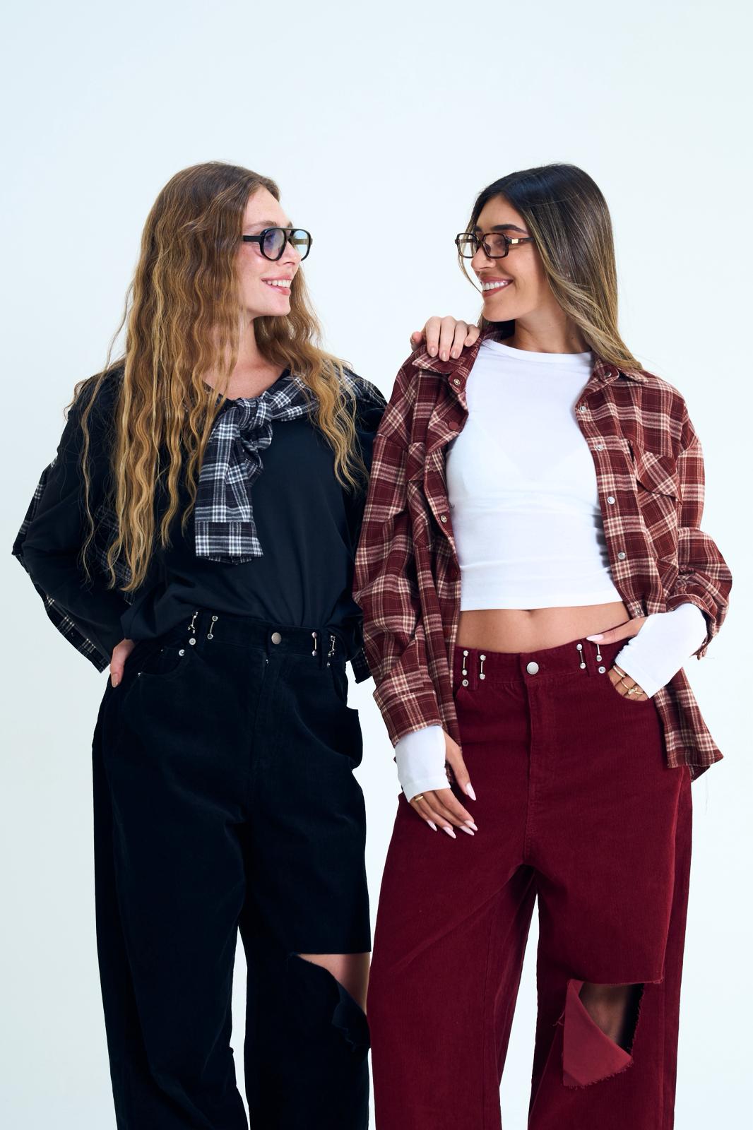 מכנס קורדרוי רז בורדו