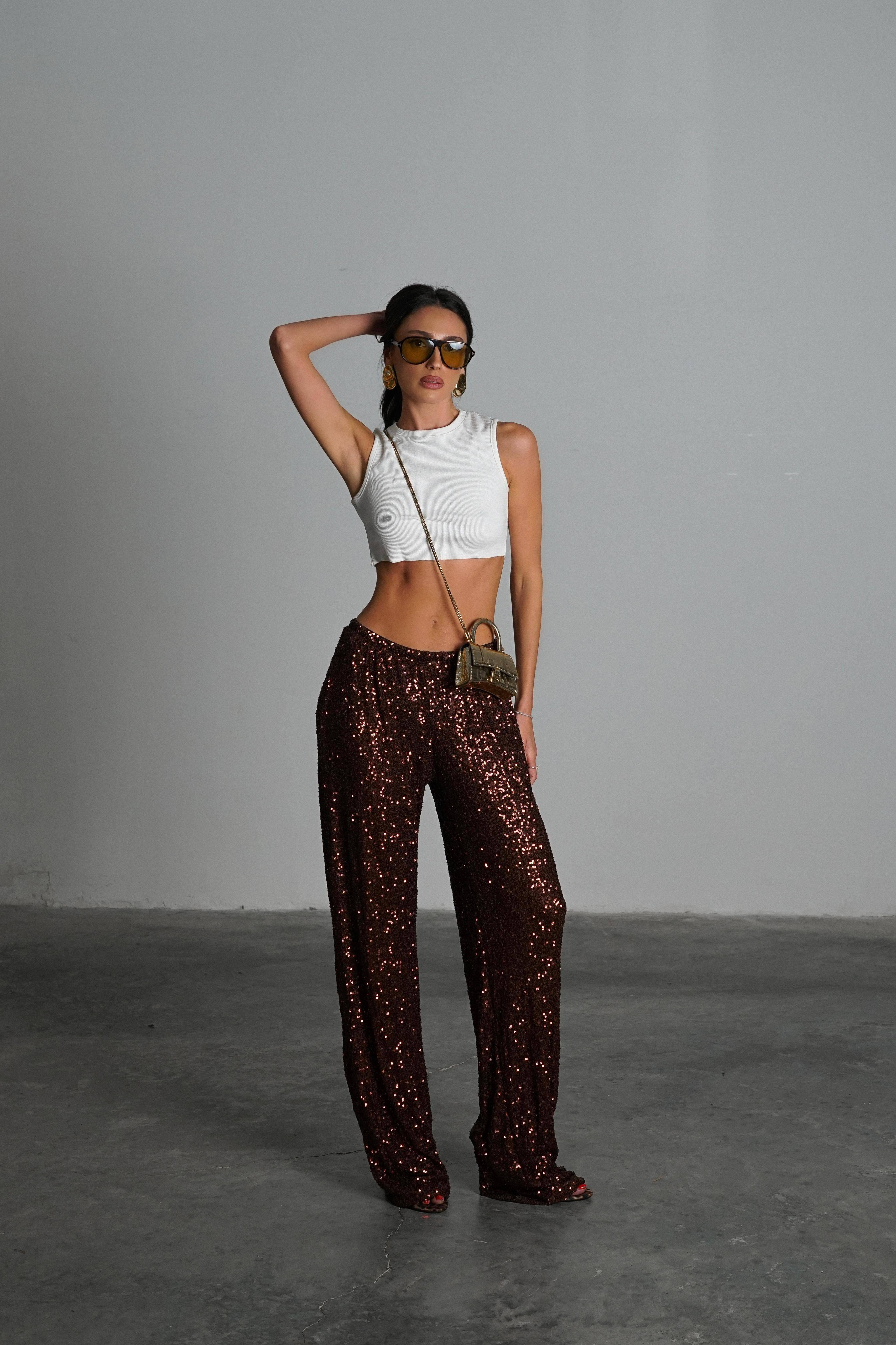 מכנס איירי חום