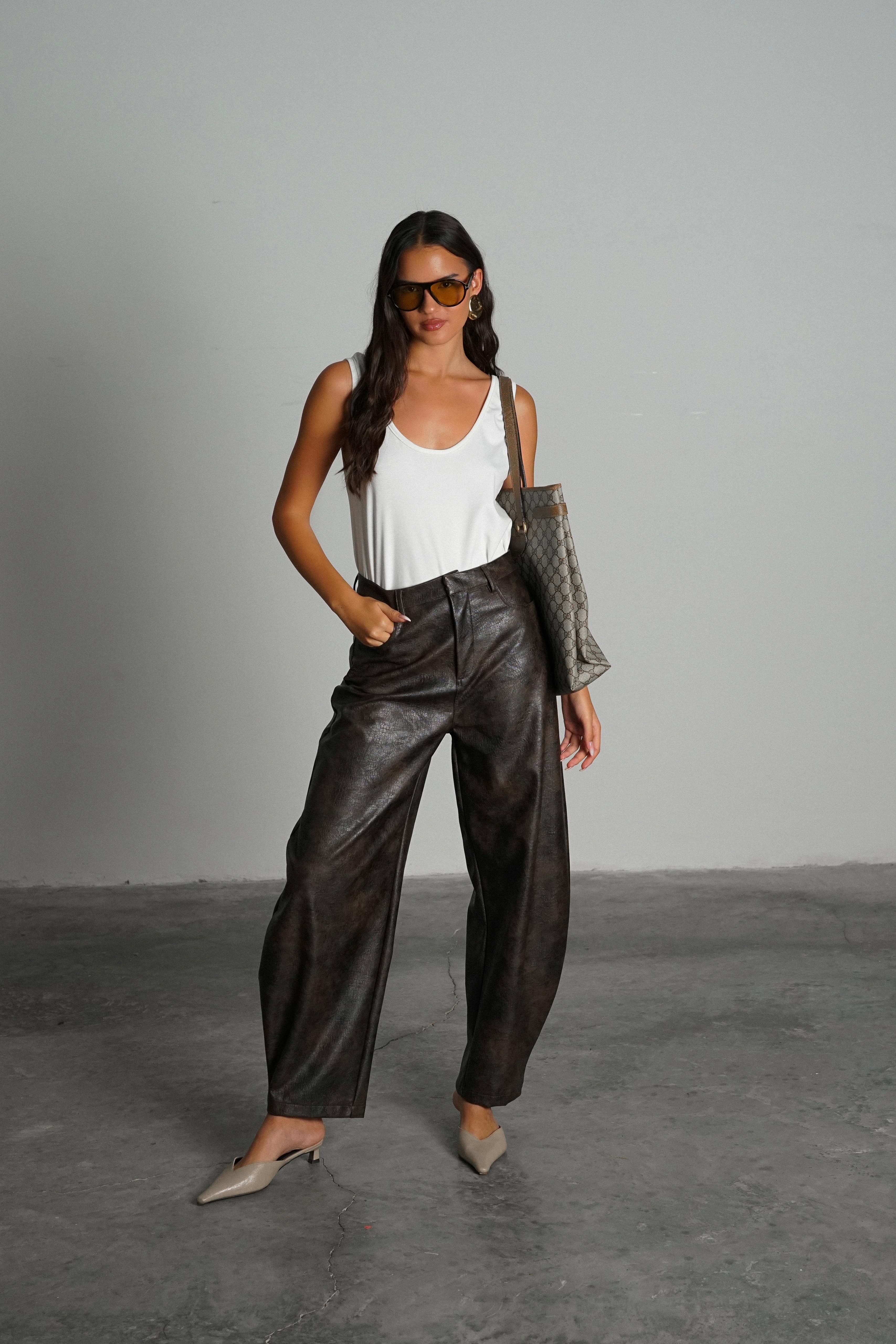 מכנס ג'אגר חום