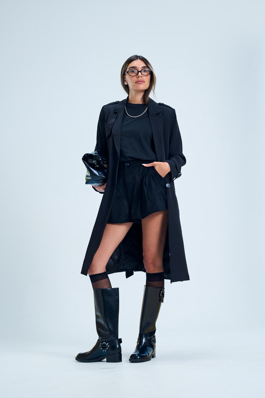 מעיל ניקה שחור