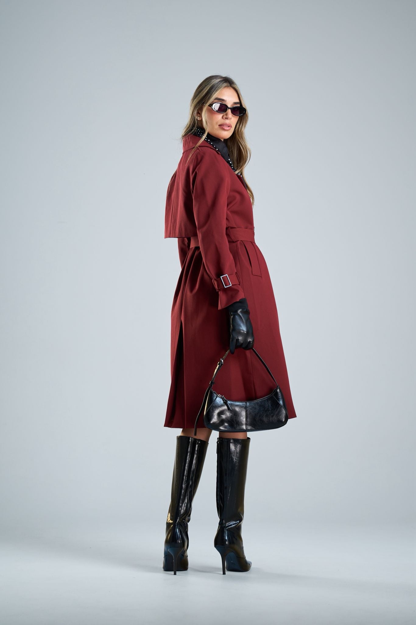 מעיל ניקה בורדו