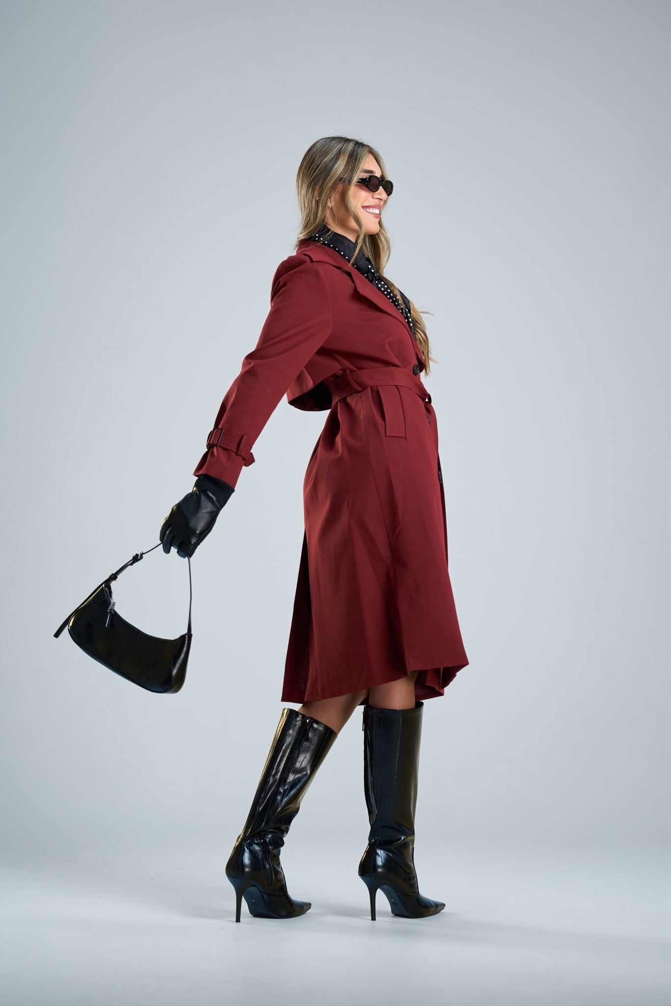 מעיל ניקה בורדו