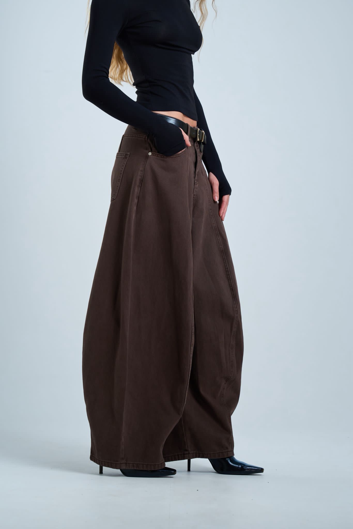 ג'ינס נאיה חום