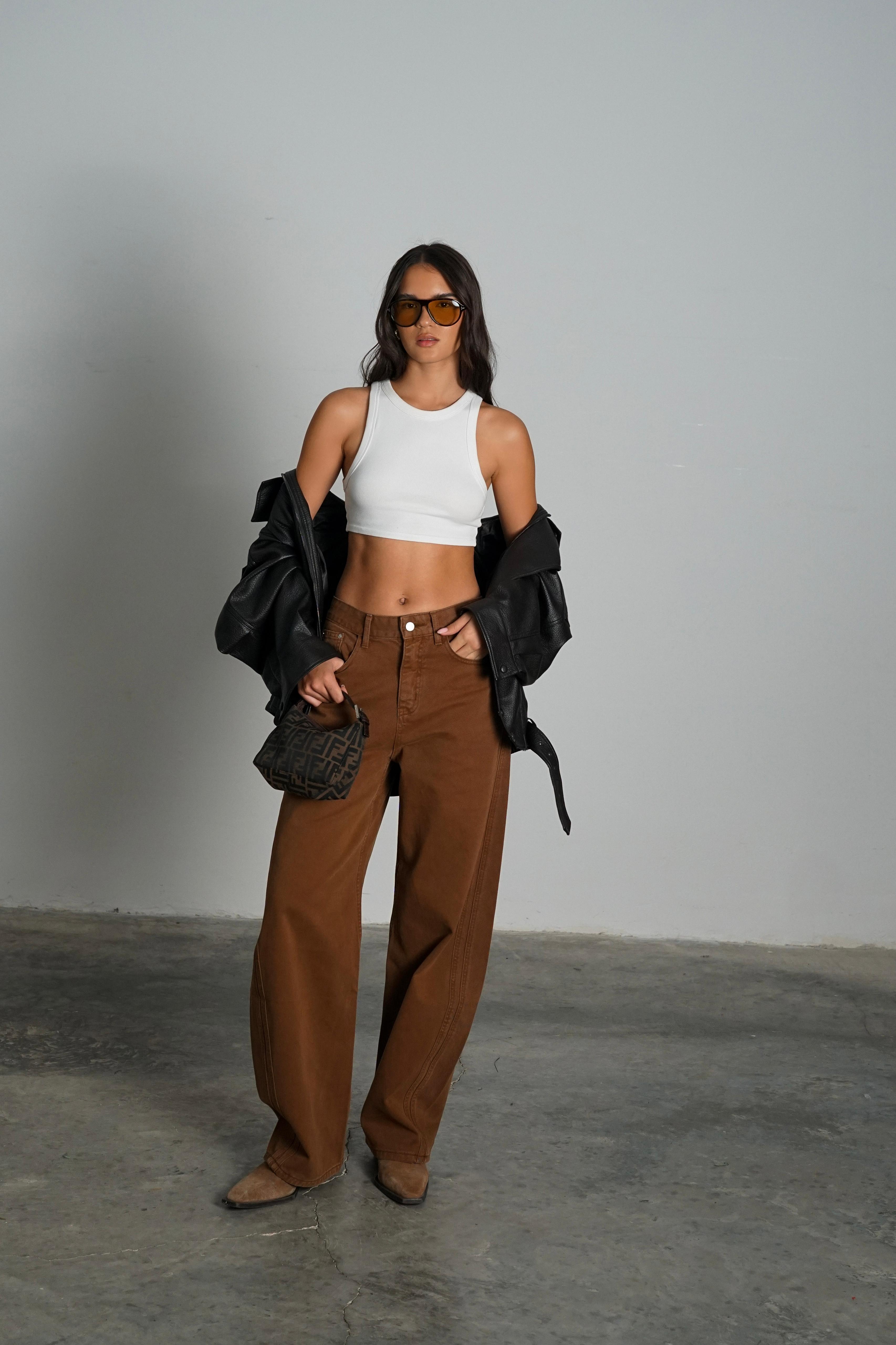 מכנס ג'ינס דריל קאמל