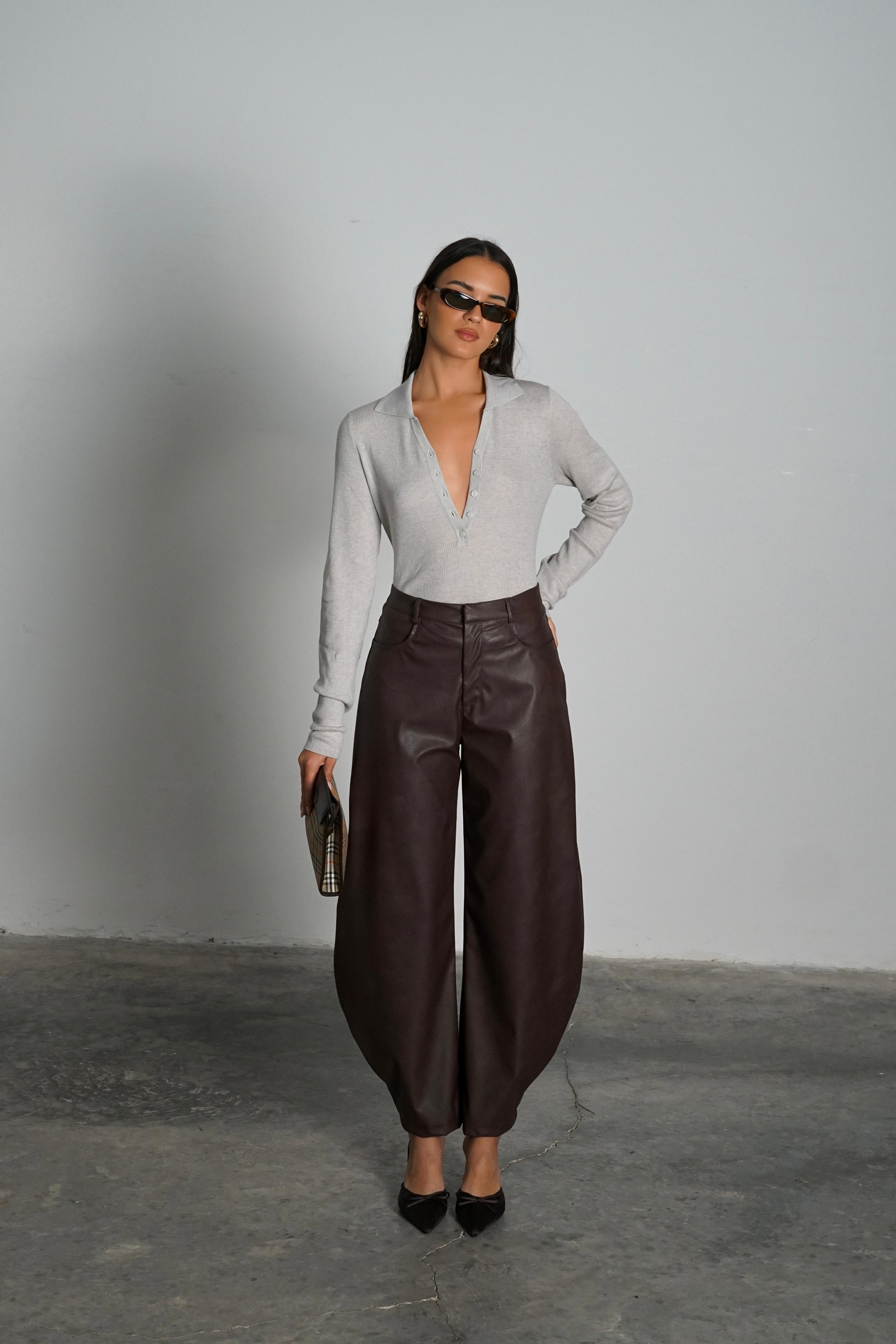 מכנס קיסו חום