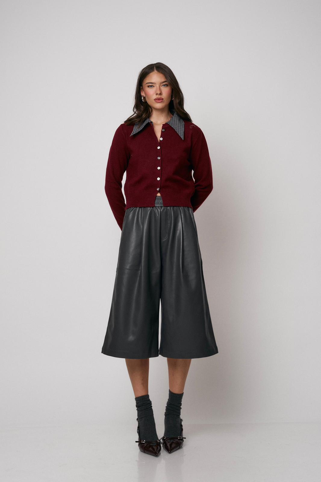 מכנס לוקה אפור