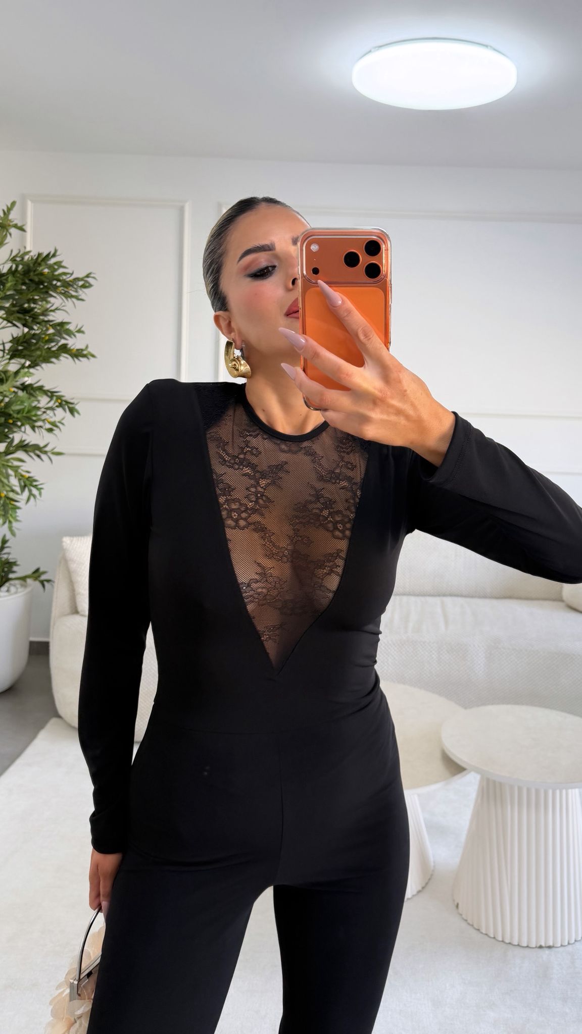 אוברול שילוב תחרה