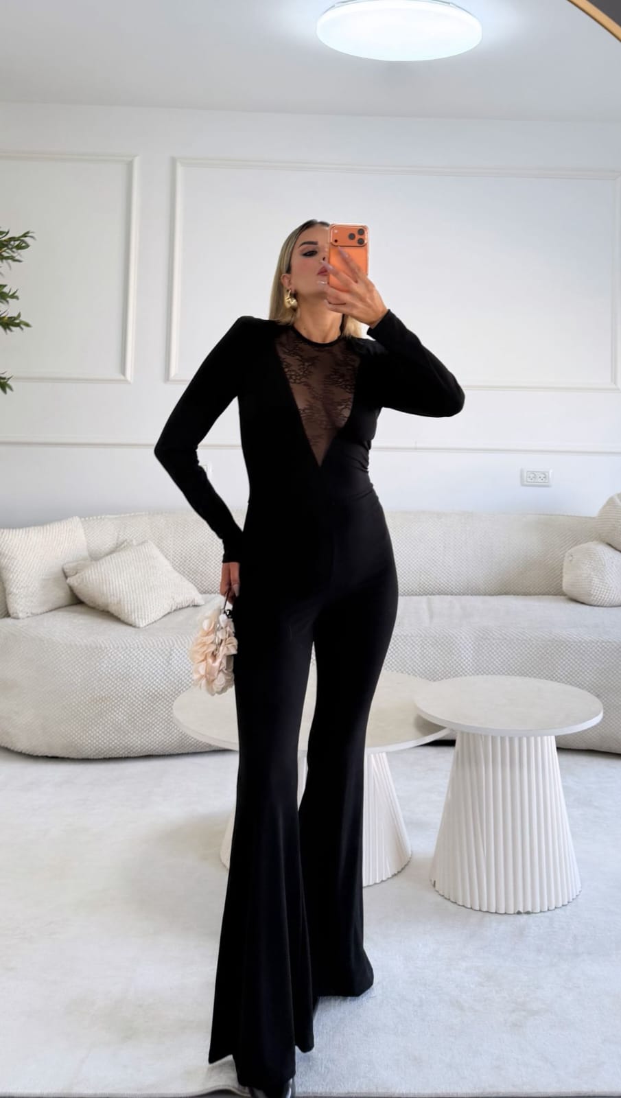 אוברול שילוב תחרה