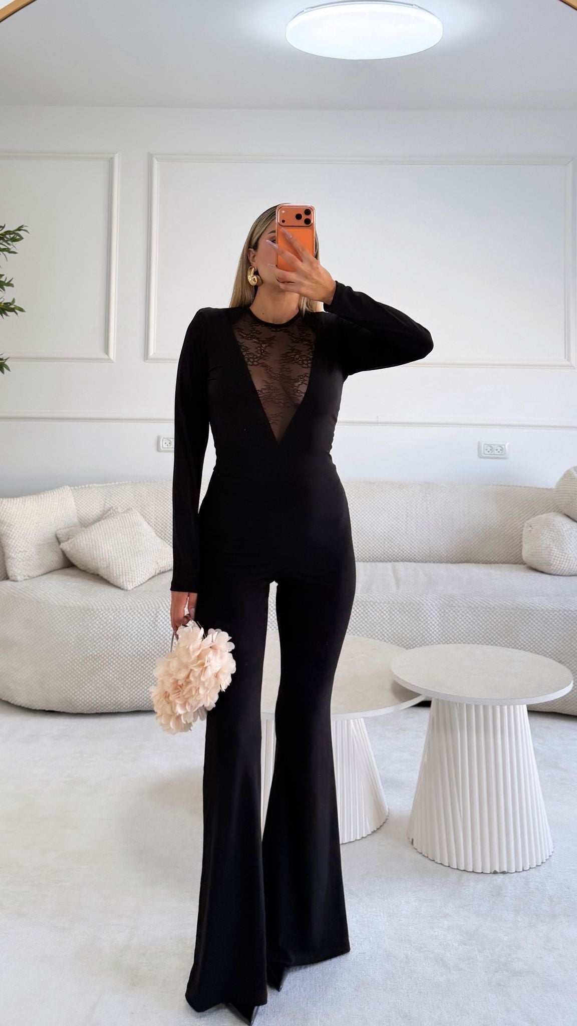 אוברול שילוב תחרה