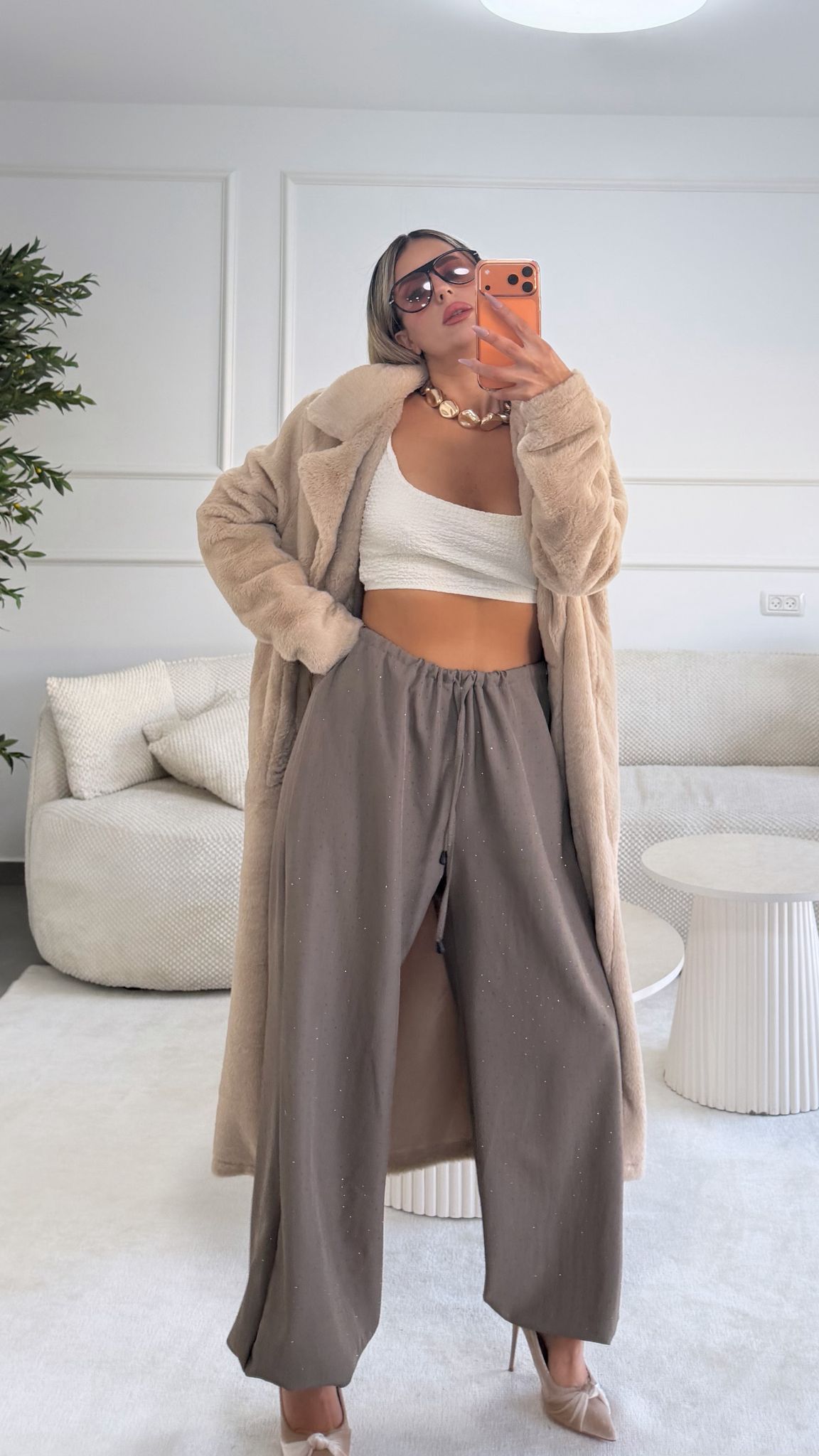 מכנס שילוב אבנים