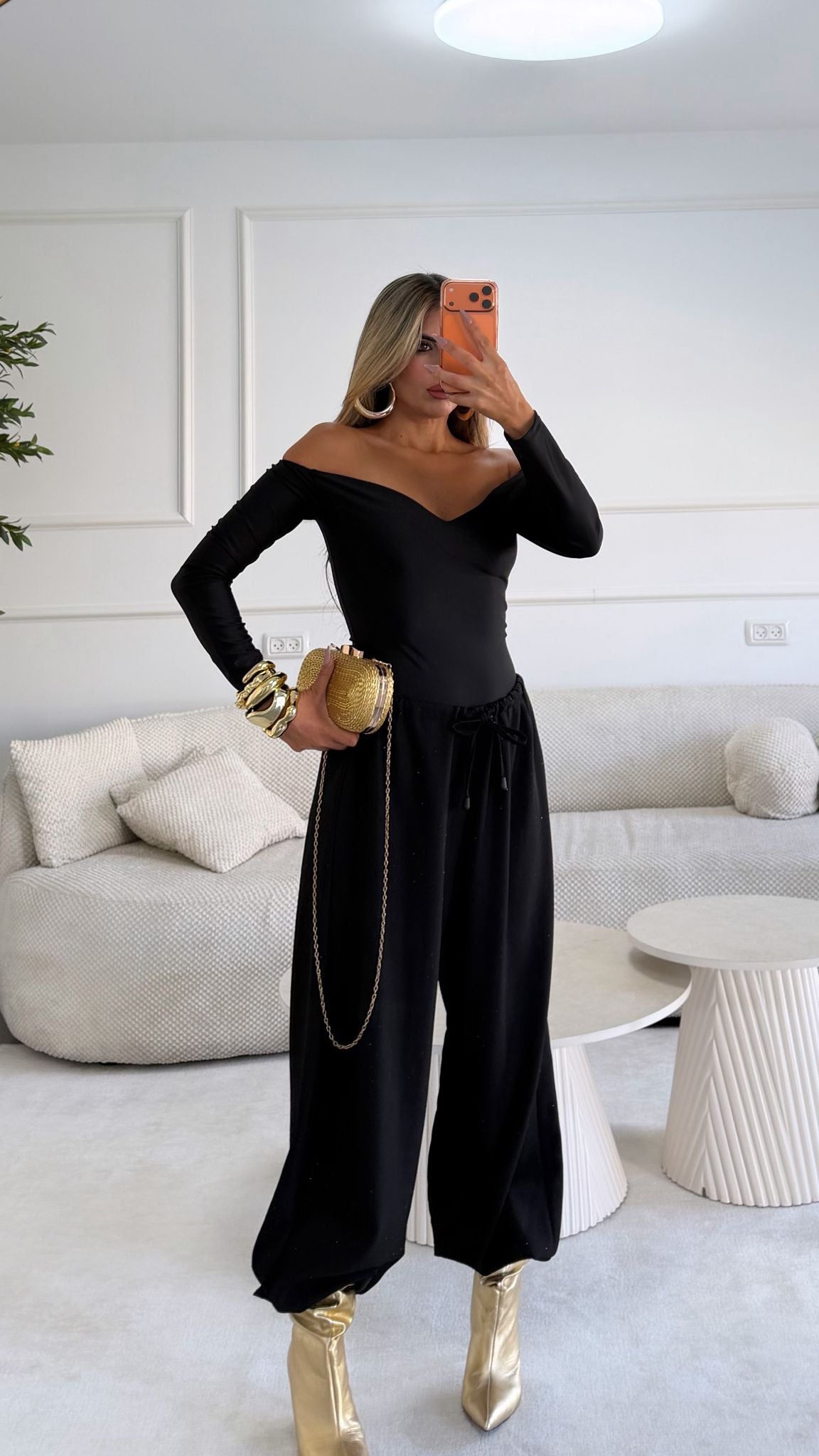 מכנס שילוב אבנים