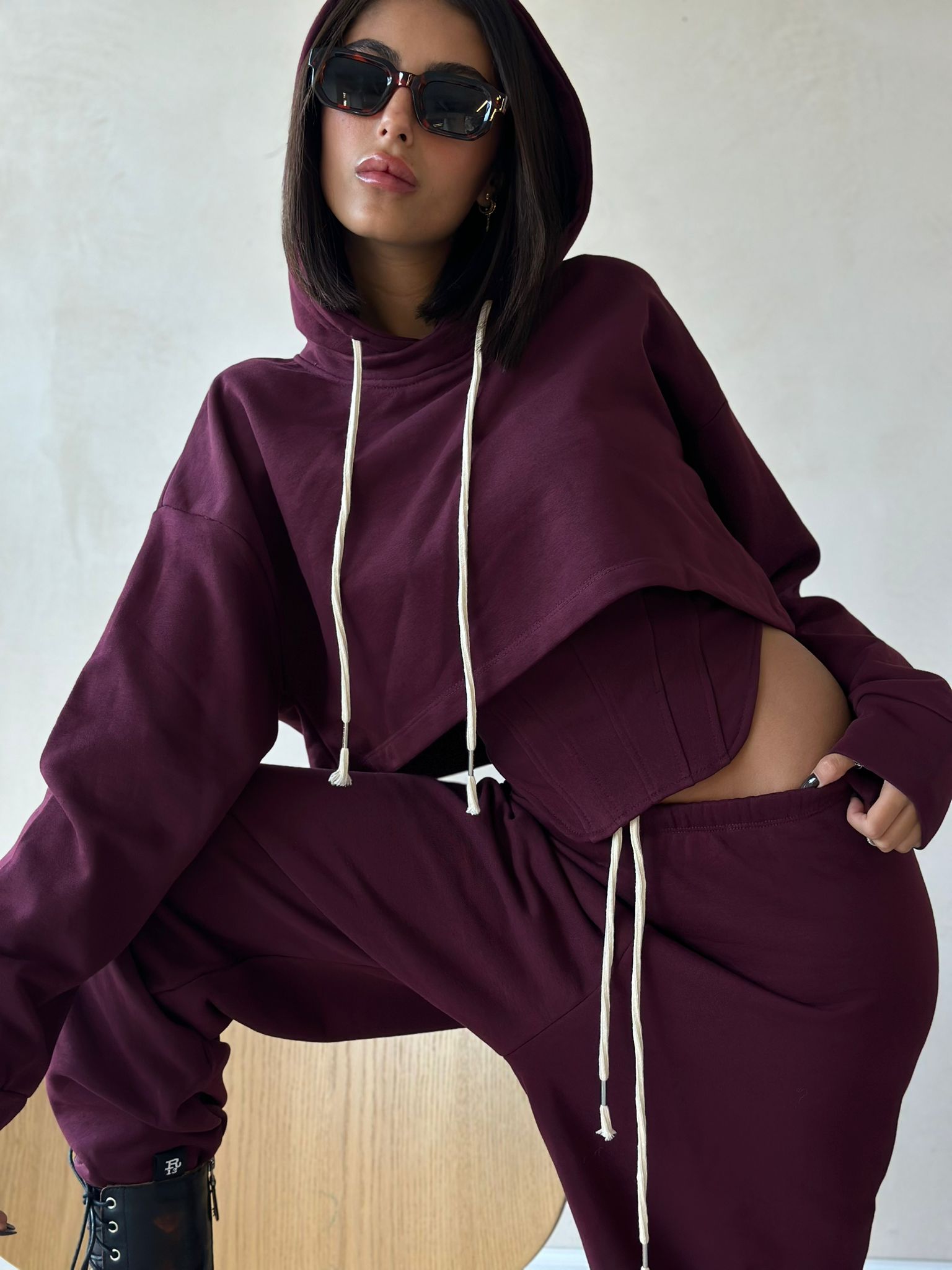 חליפת סמדי בורדו