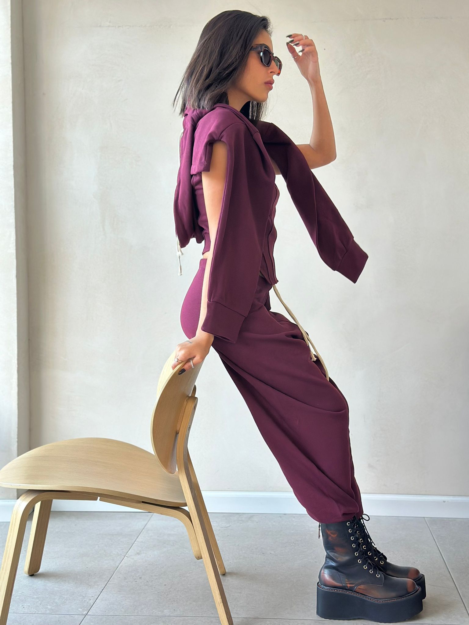 חליפת סמדי בורדו