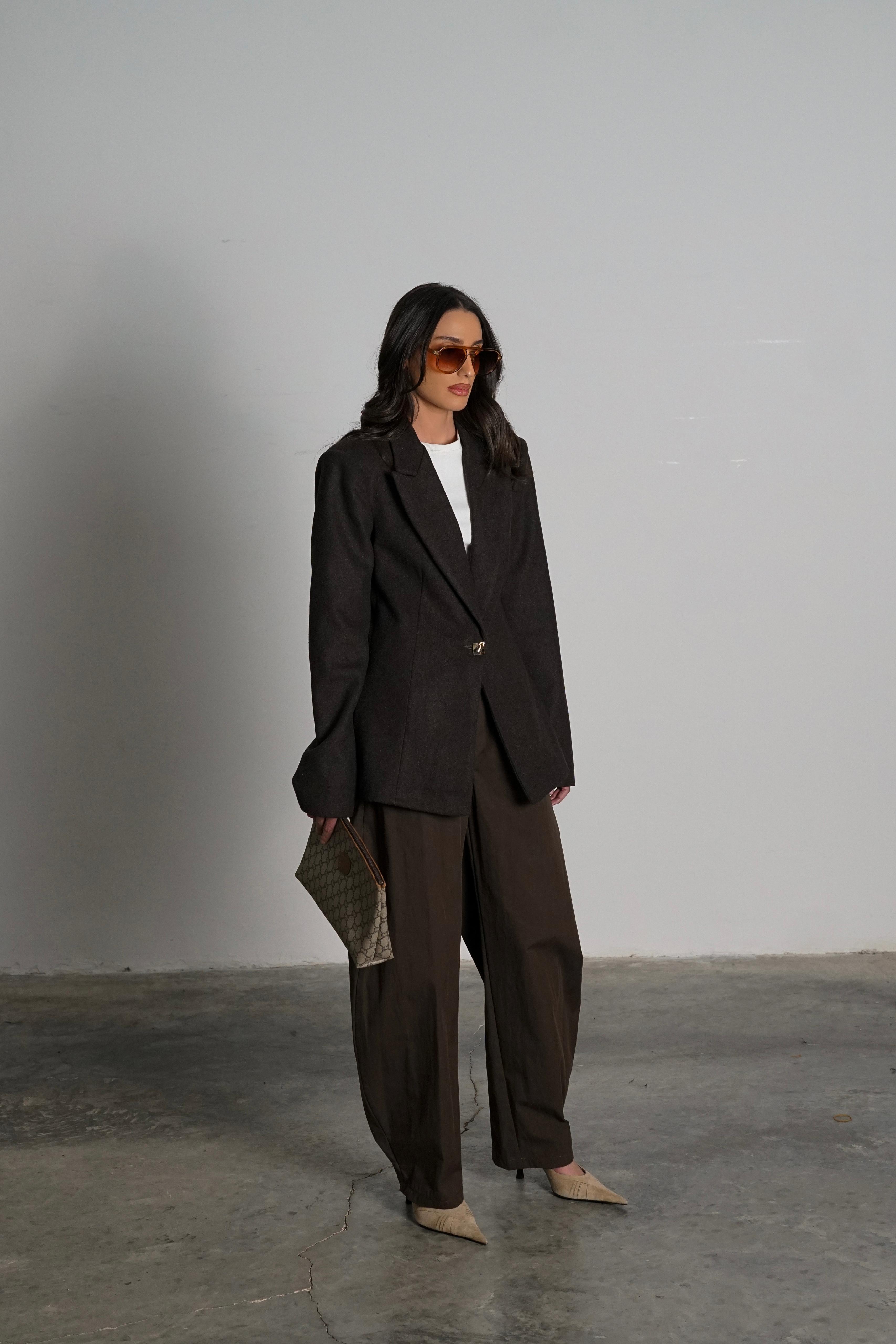 ג'קט סבין חום