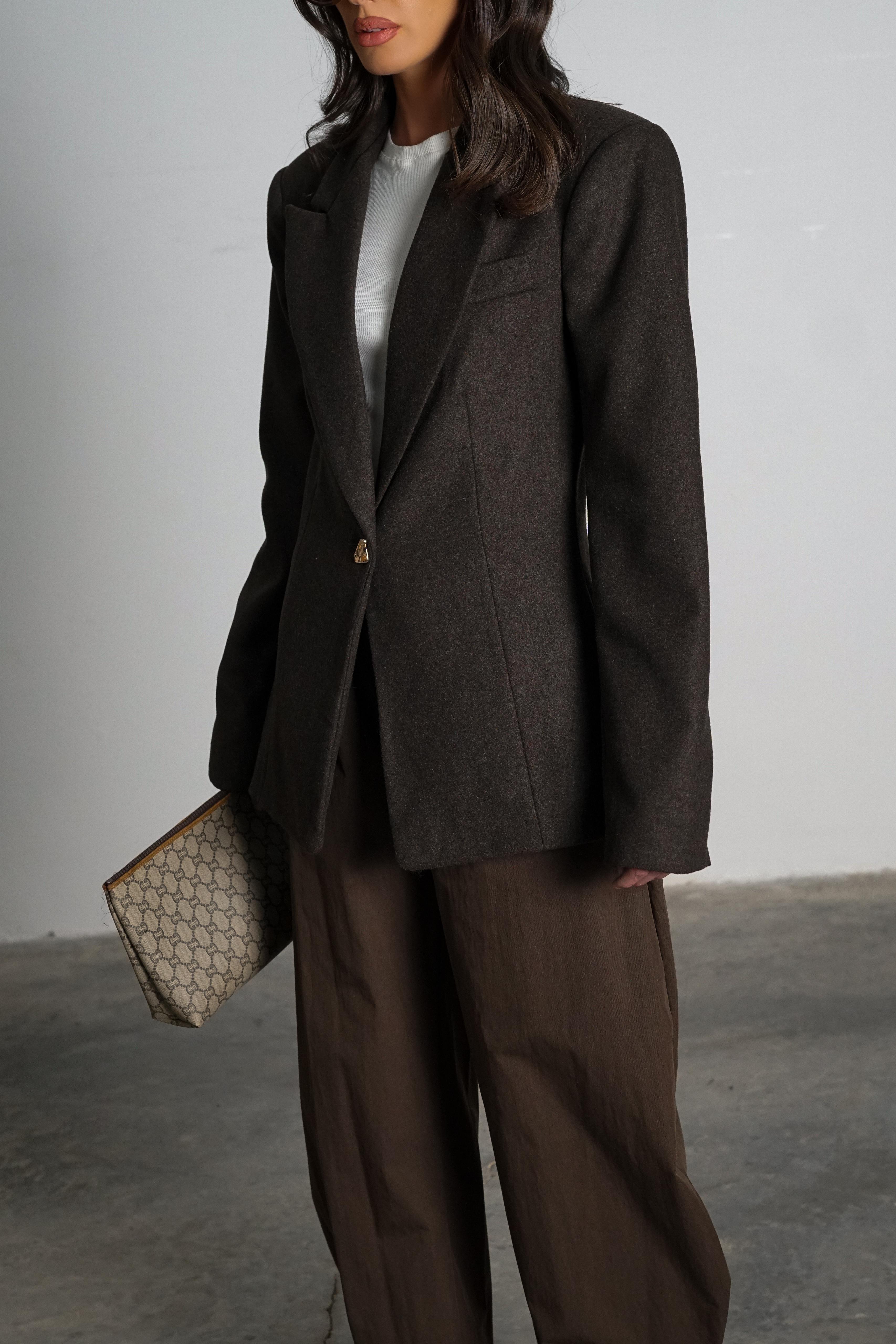 ג'קט סבין חום