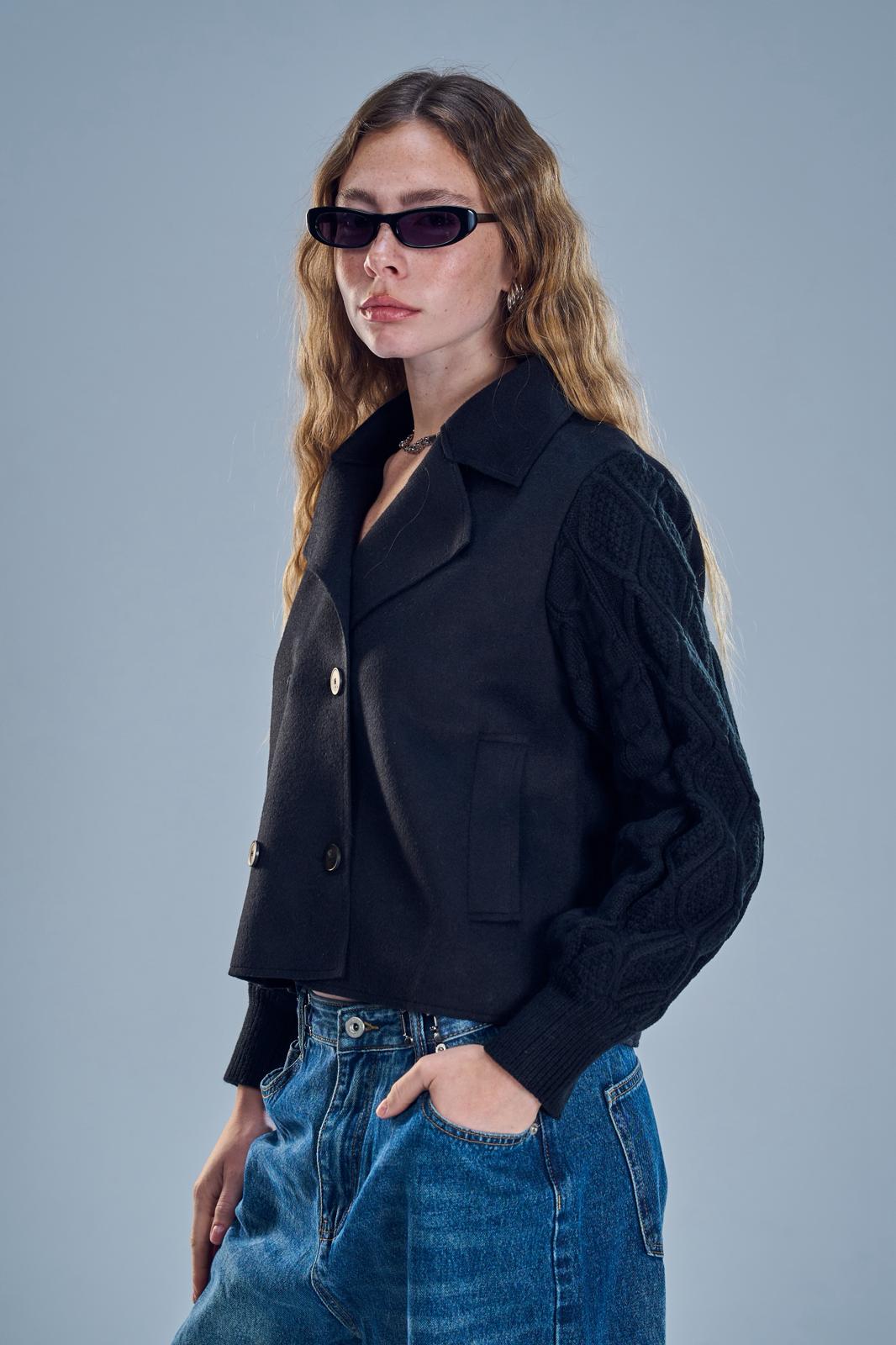 מעיל בר שחור