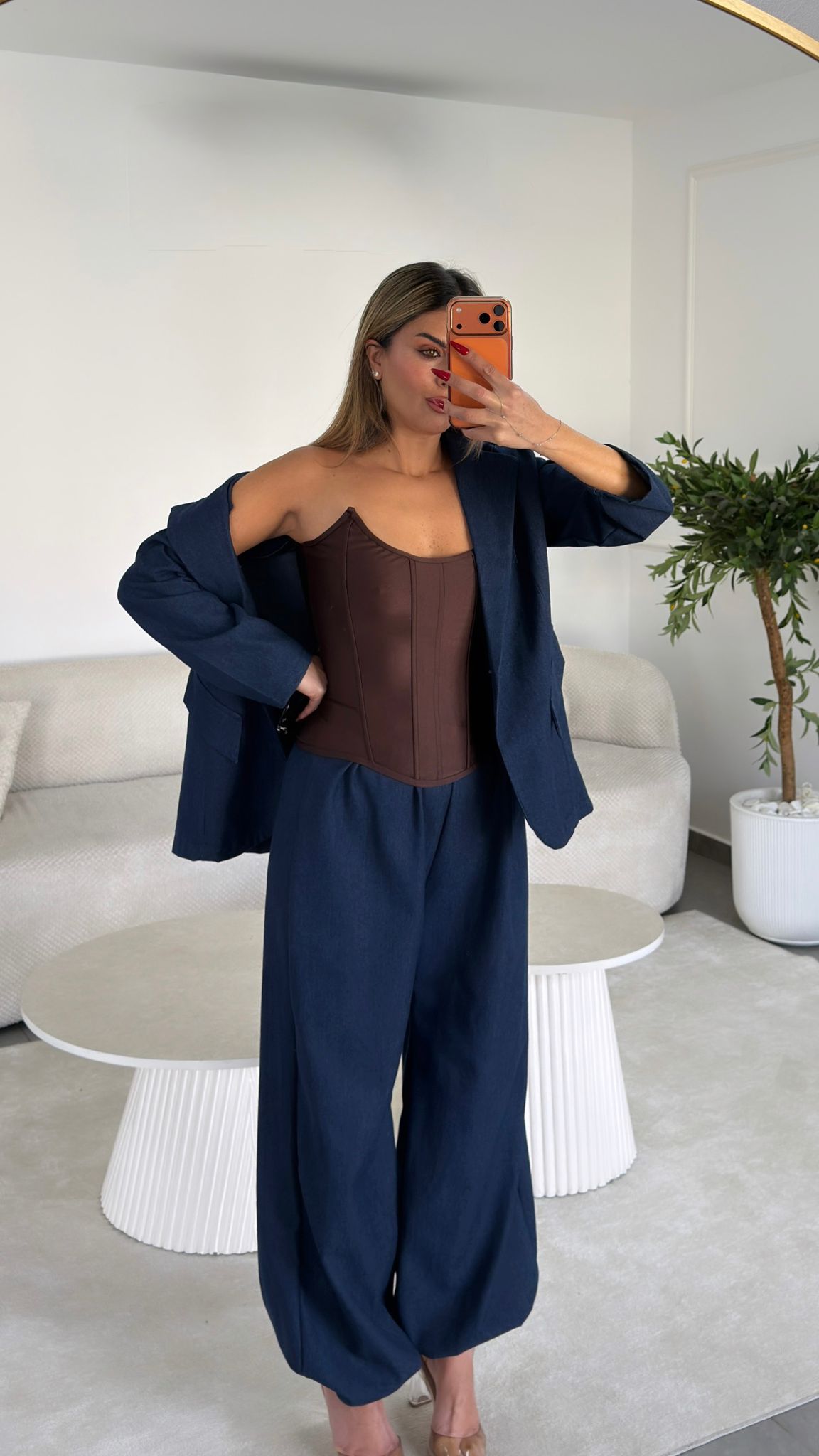 חליפת ג'ינס שילוב קפוצון