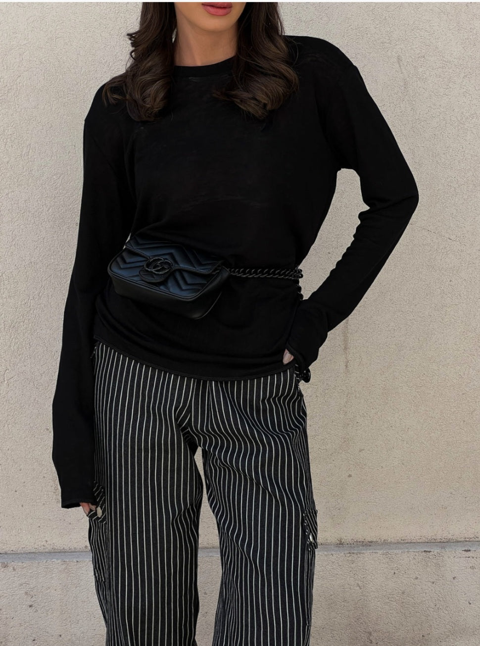 בייסיק פשתן צווארון ניקי