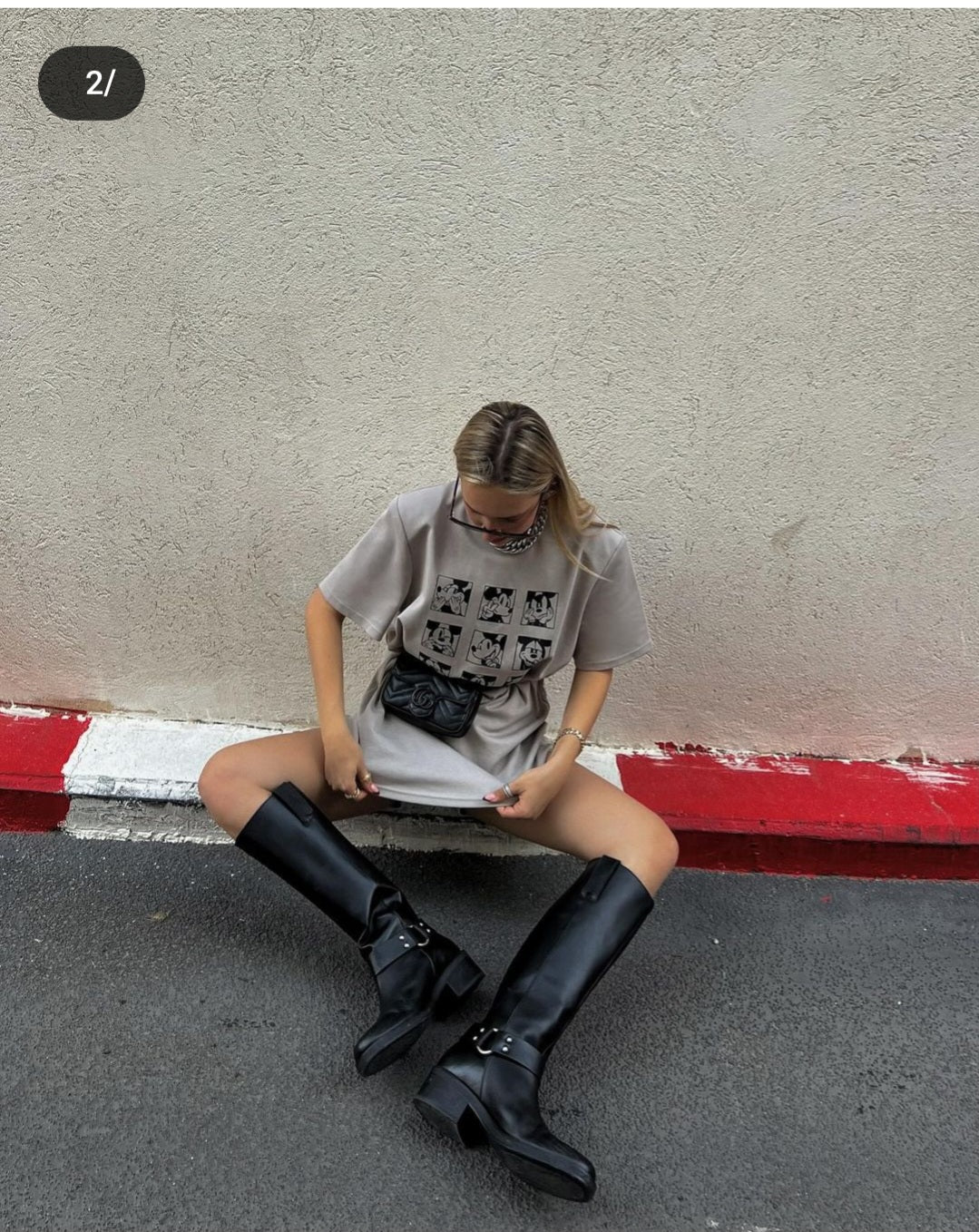 חולצת מאוס בז'