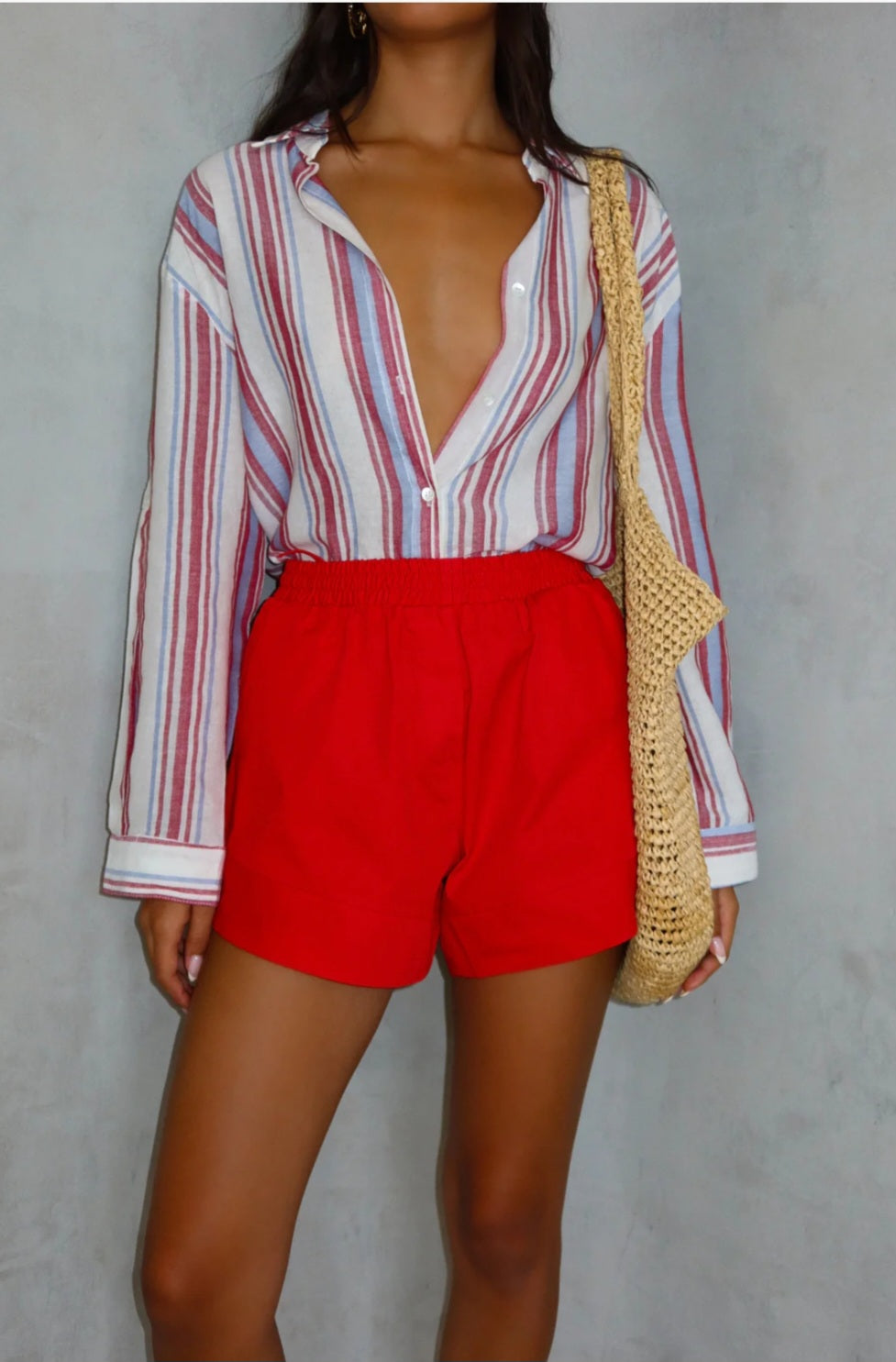 מכנס טריאו אדום