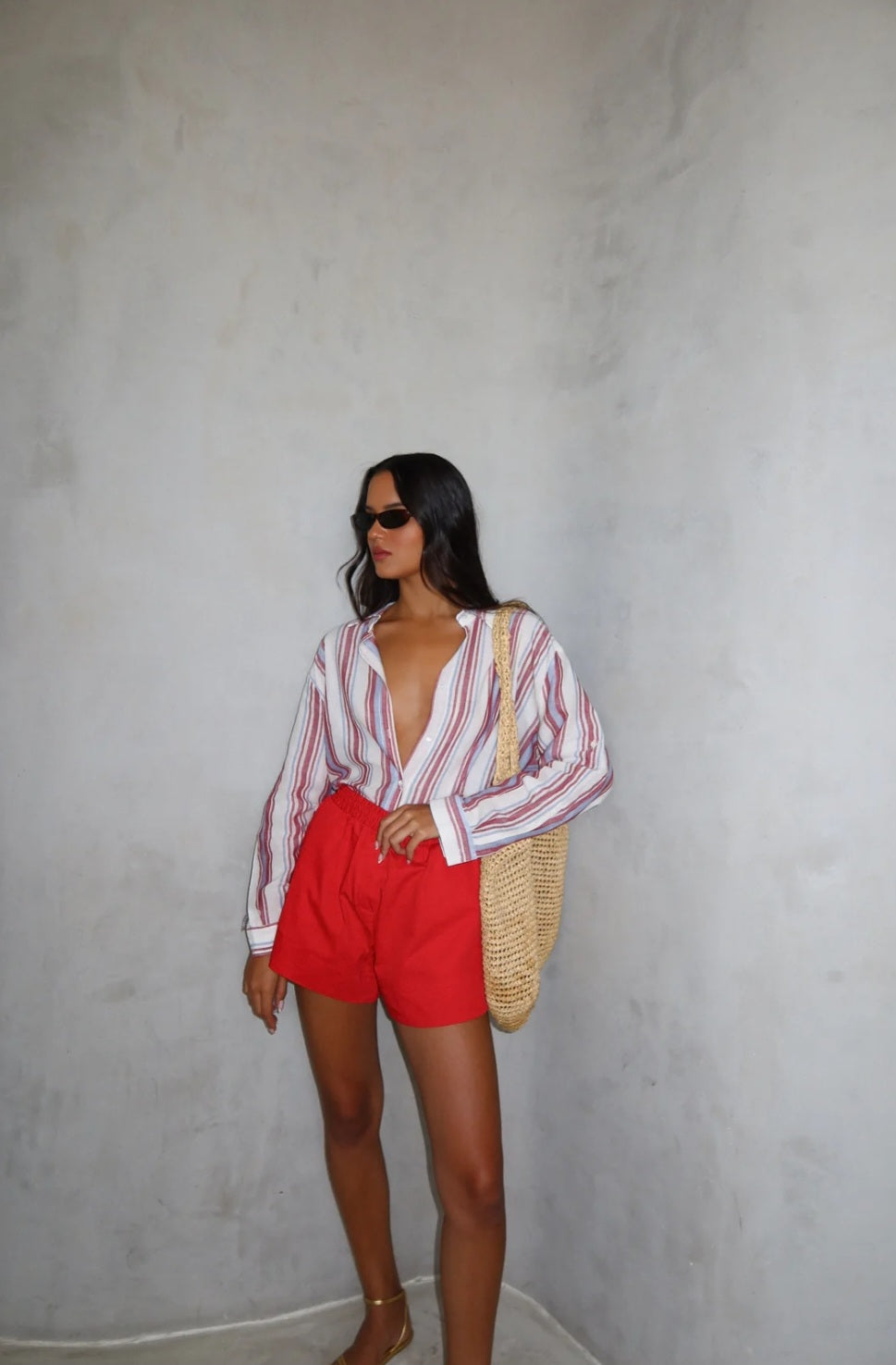 מכנס טריאו אדום