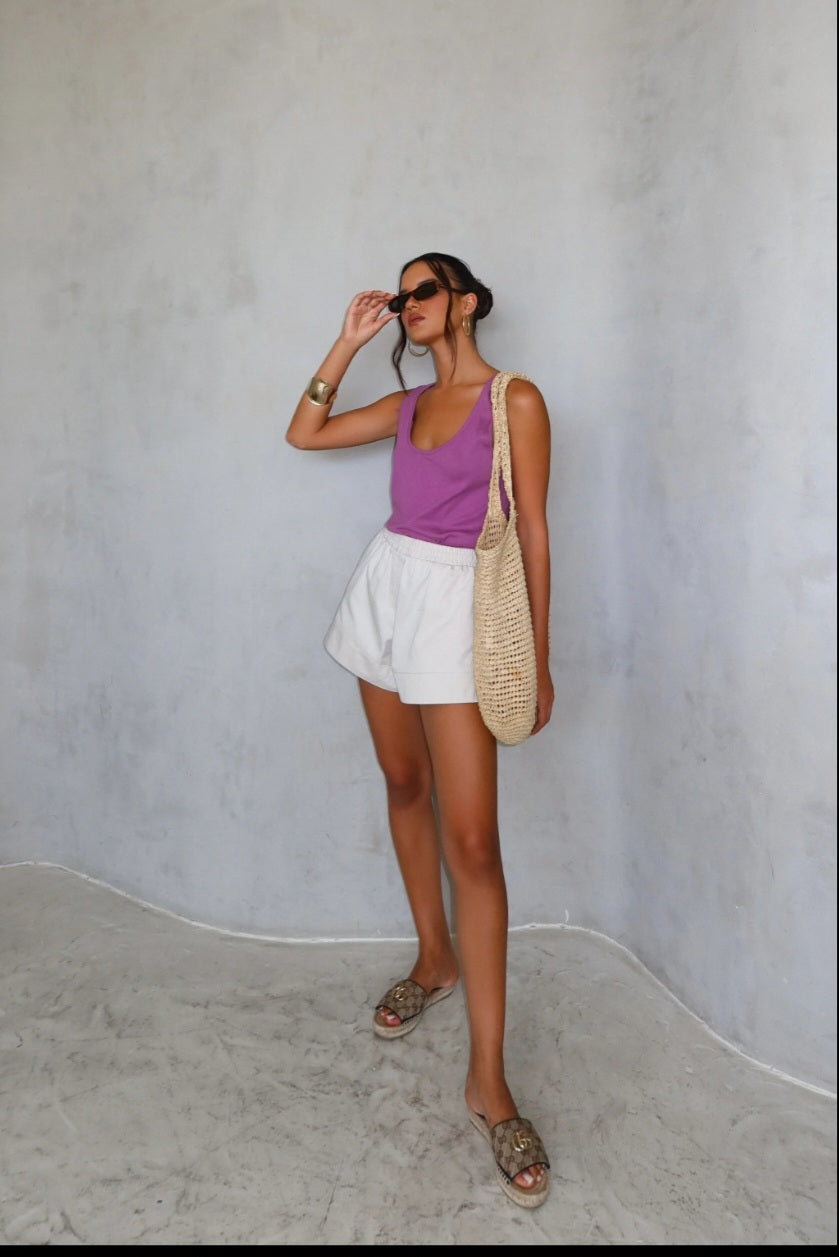 גופיית לאקסי סגול ארגמן