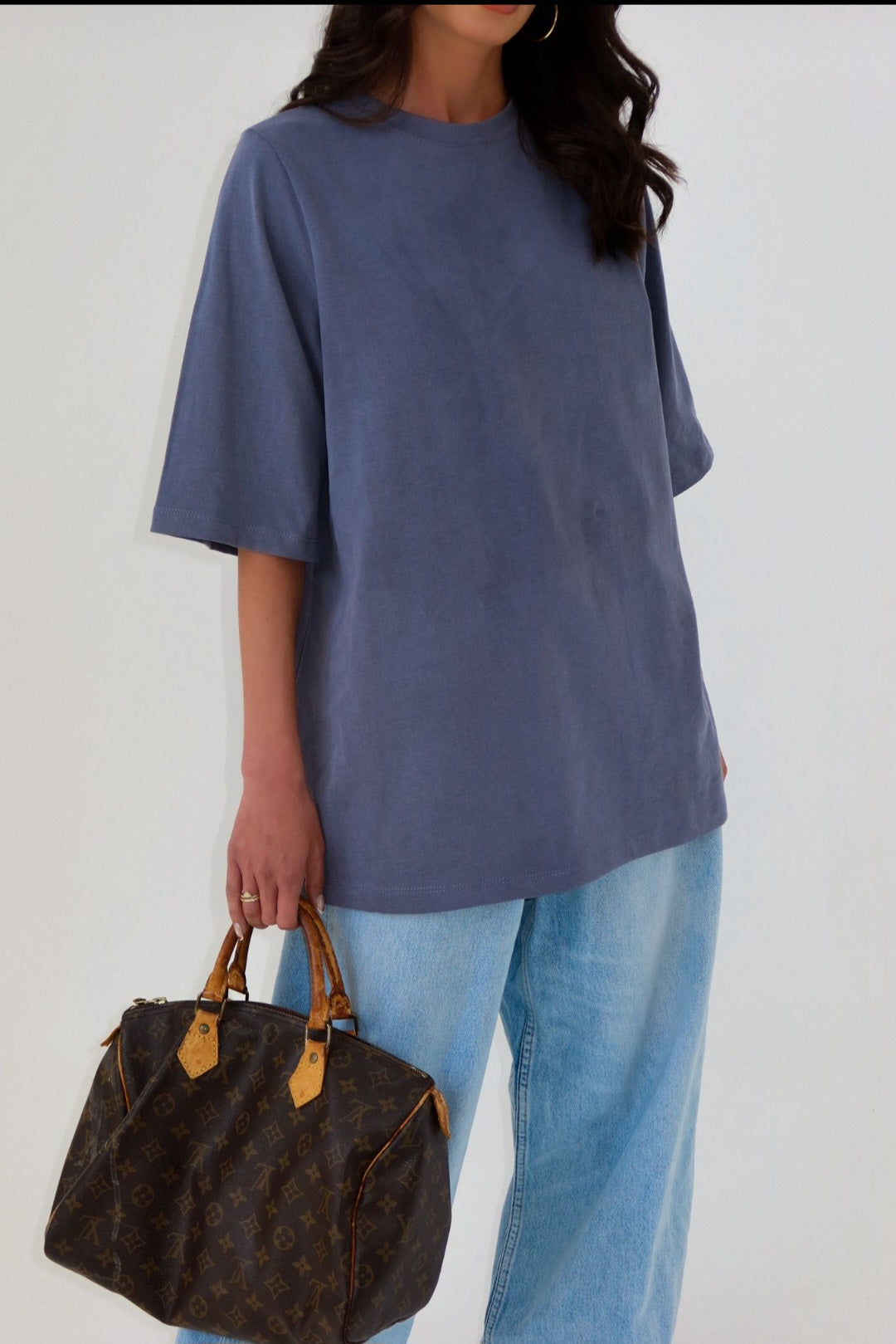 חולצת דמיין אפור פלדה