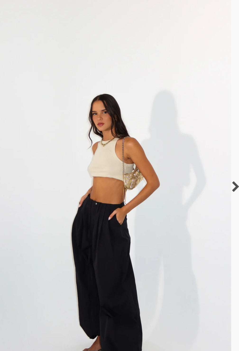 מכנס קירה שחור