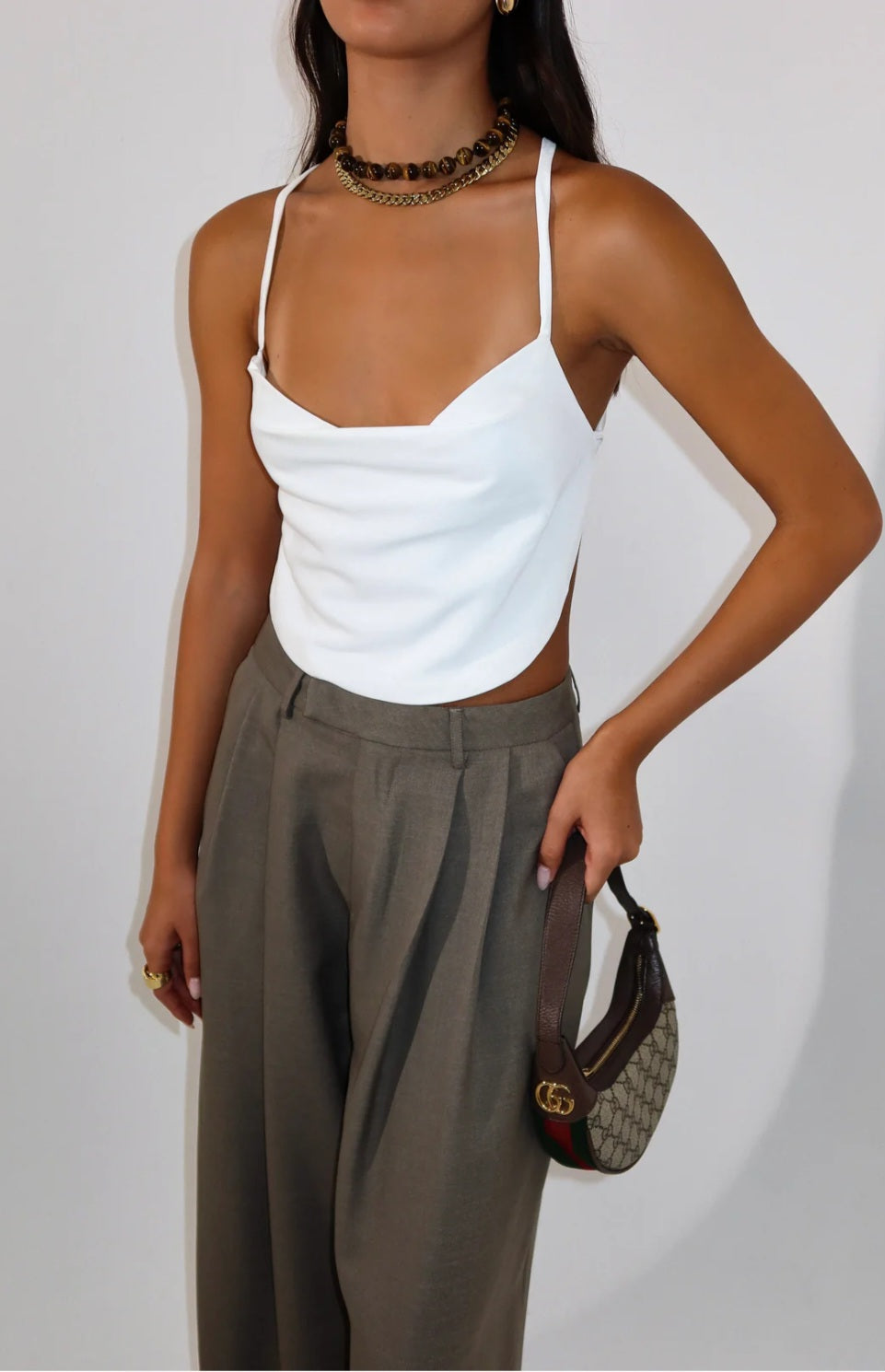 גופיה דומיניק לבן