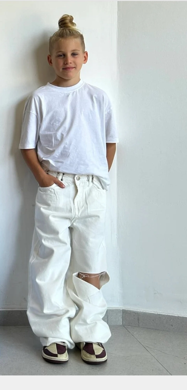 ג'ינס מילאן לבן