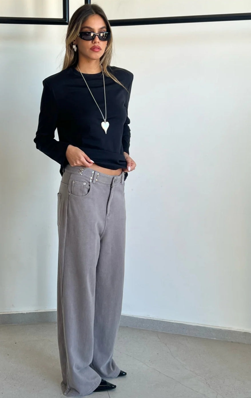 מכנס טוי בלו ווש אפור בהיר