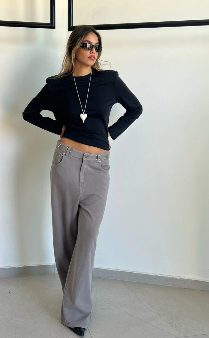 מכנס טוי בלו ווש אפור בהיר