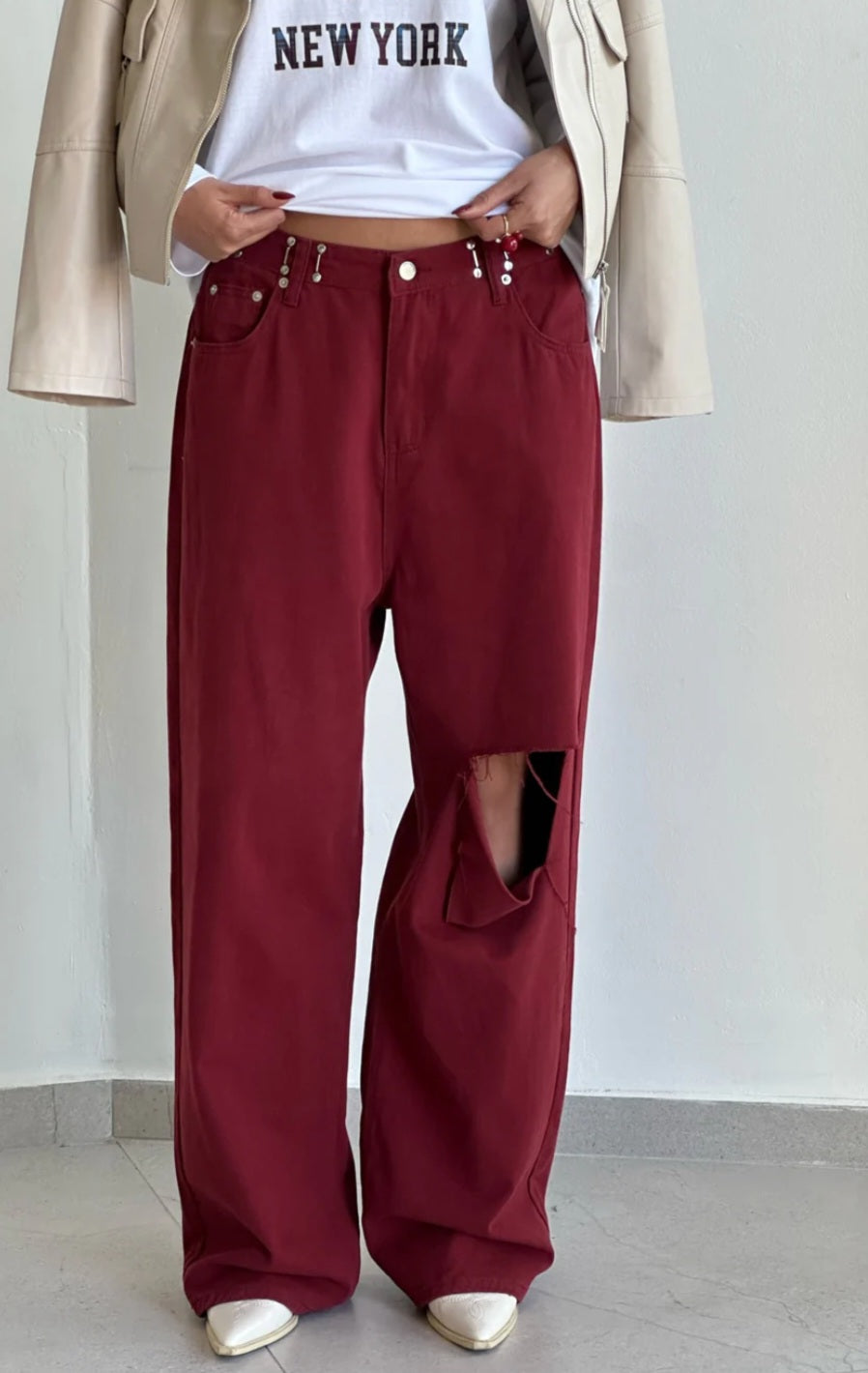 ג'ינס ליהי בורדו