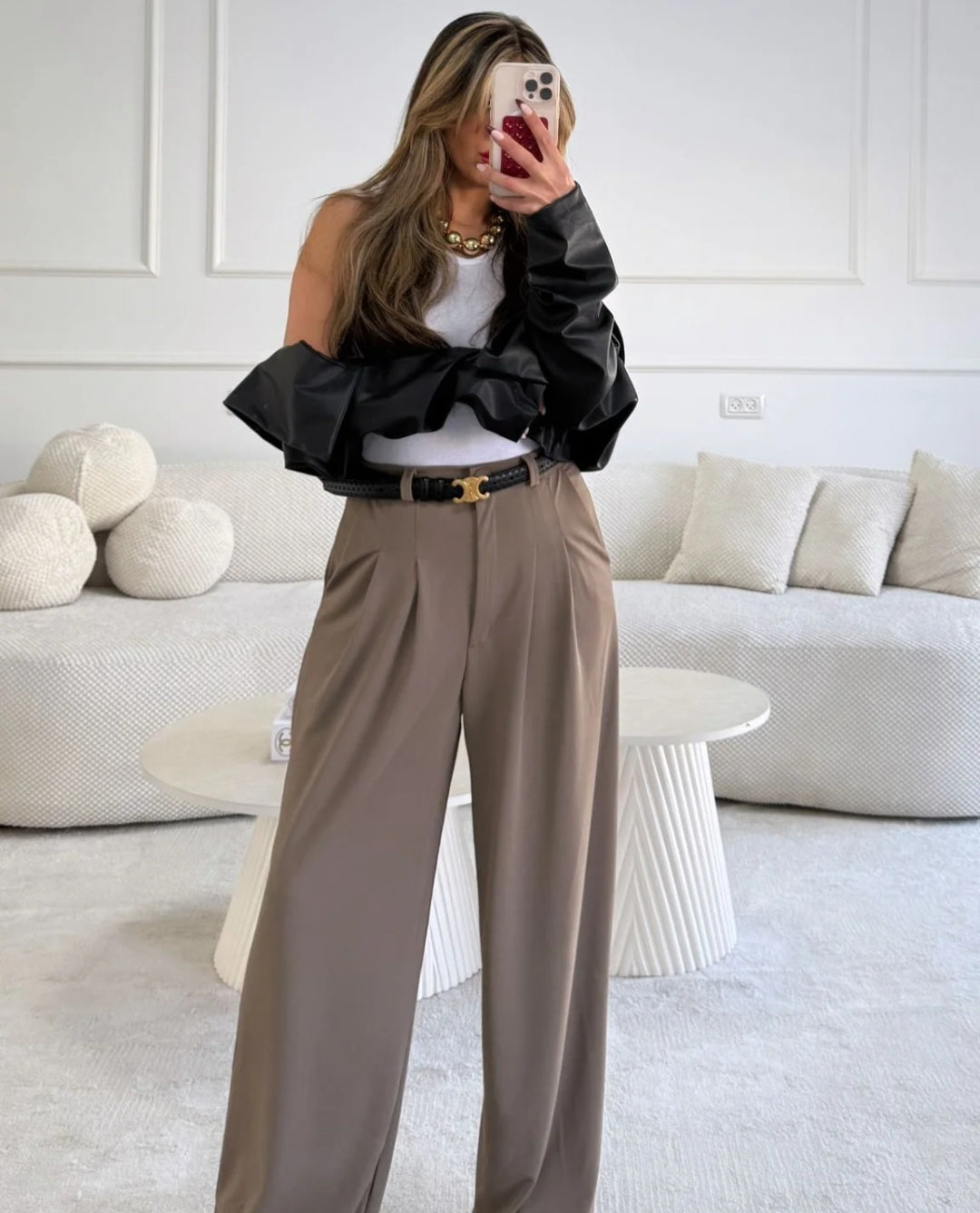 מכנס מוניק חום