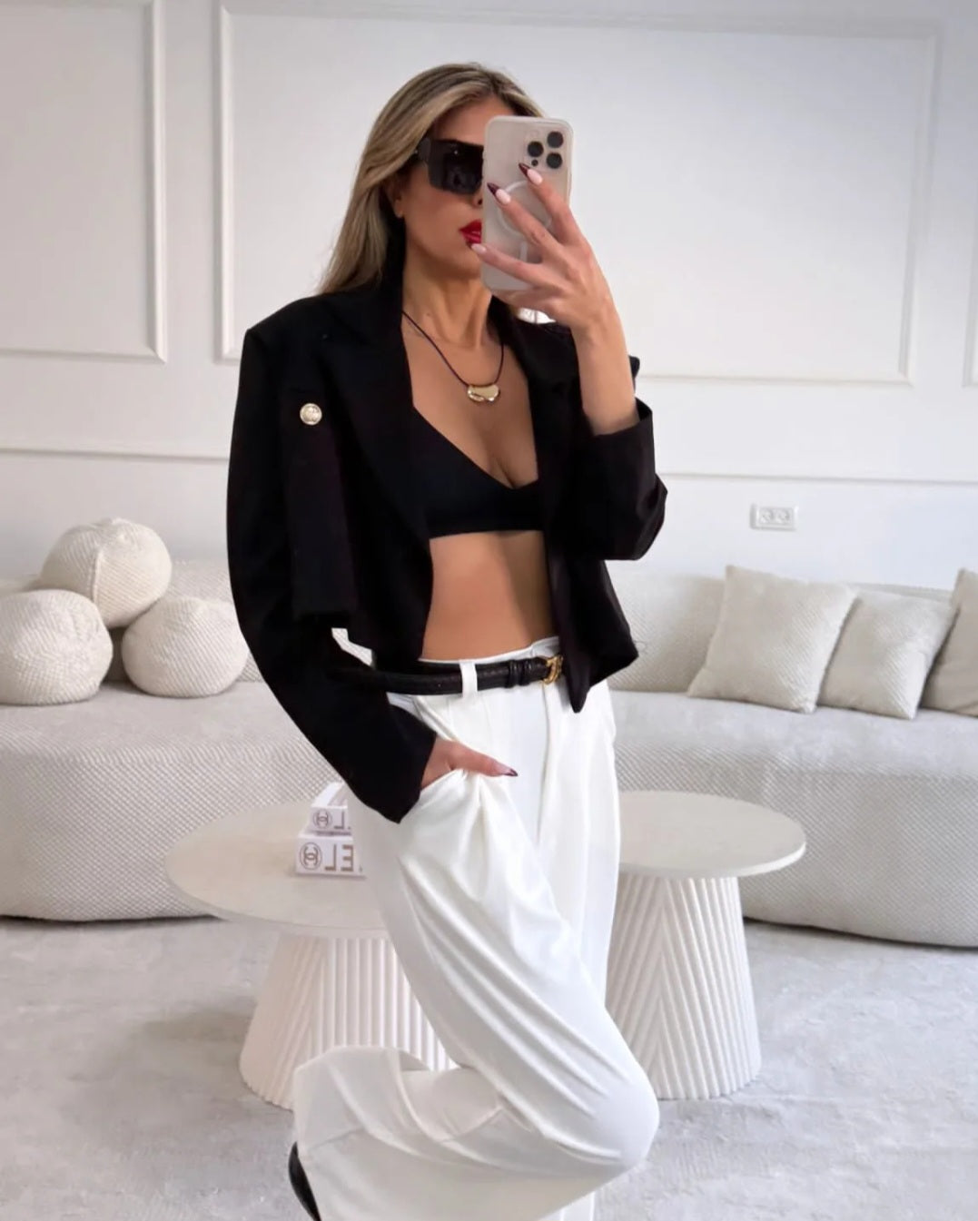 מכנס מוניק לבן