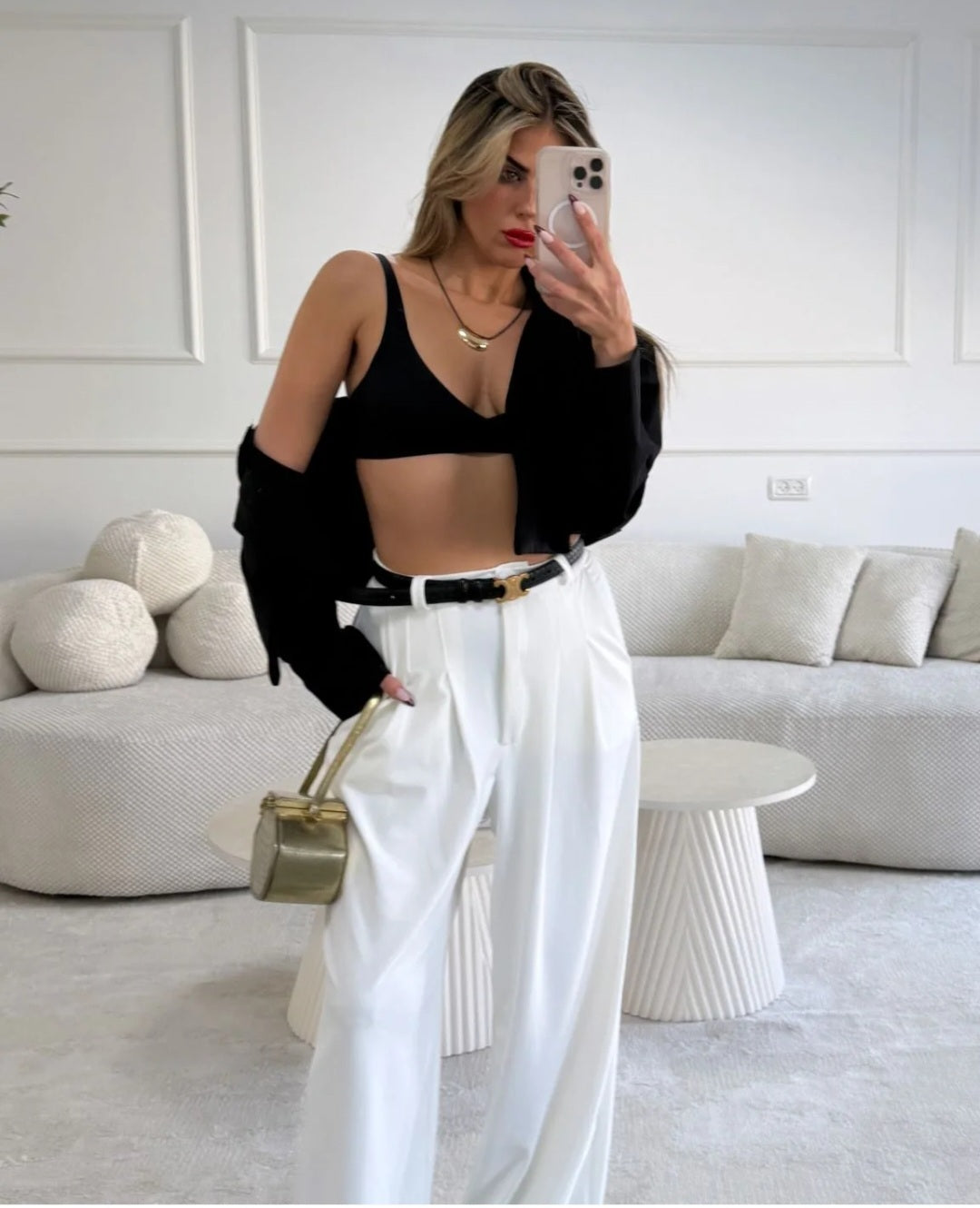 מכנס מוניק לבן