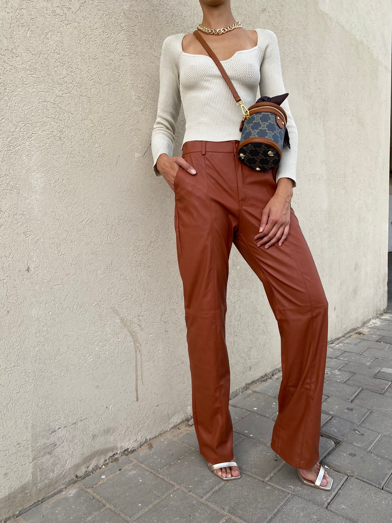 מכנס אנג'ל חום