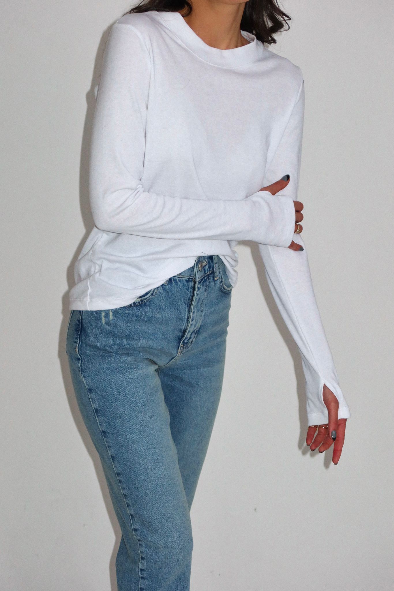 בייסיק כפפה לבן